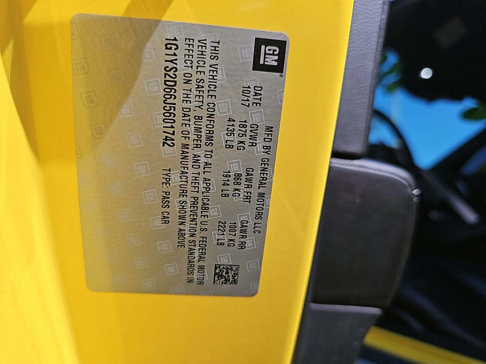 2018 Chevrolet Corvette Z06 RWD