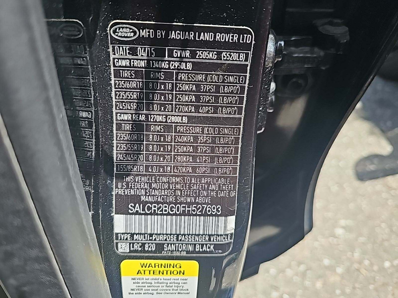 2015 Land Rover Discovery Sport HSE AWD