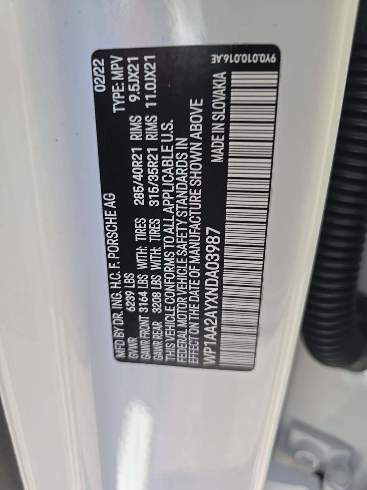2022 Porsche Cayenne Base AWD