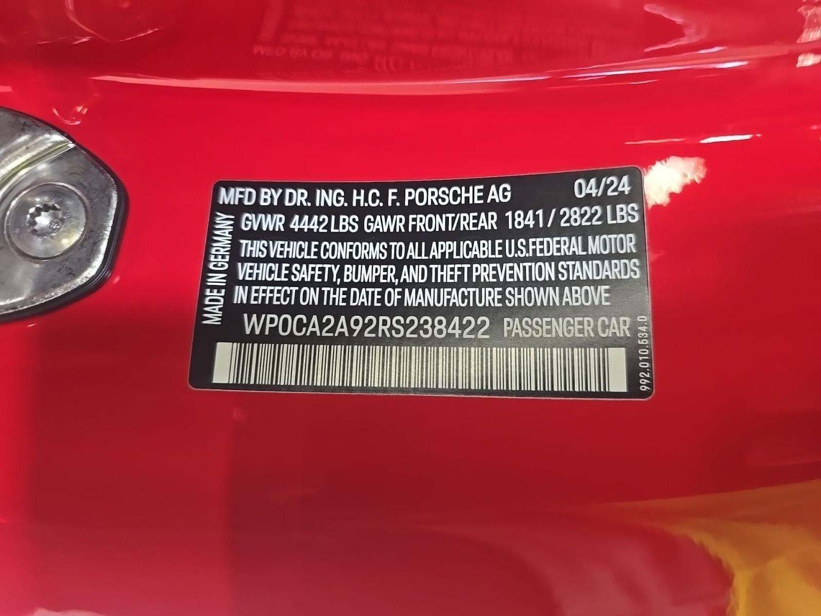 2024 Porsche 911 Carrera RWD