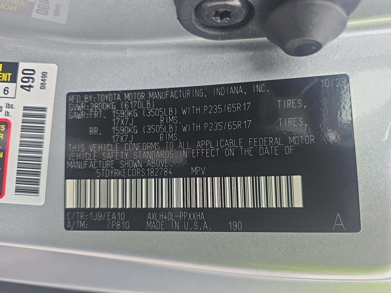 2024 Toyota Sienna XLE FWD