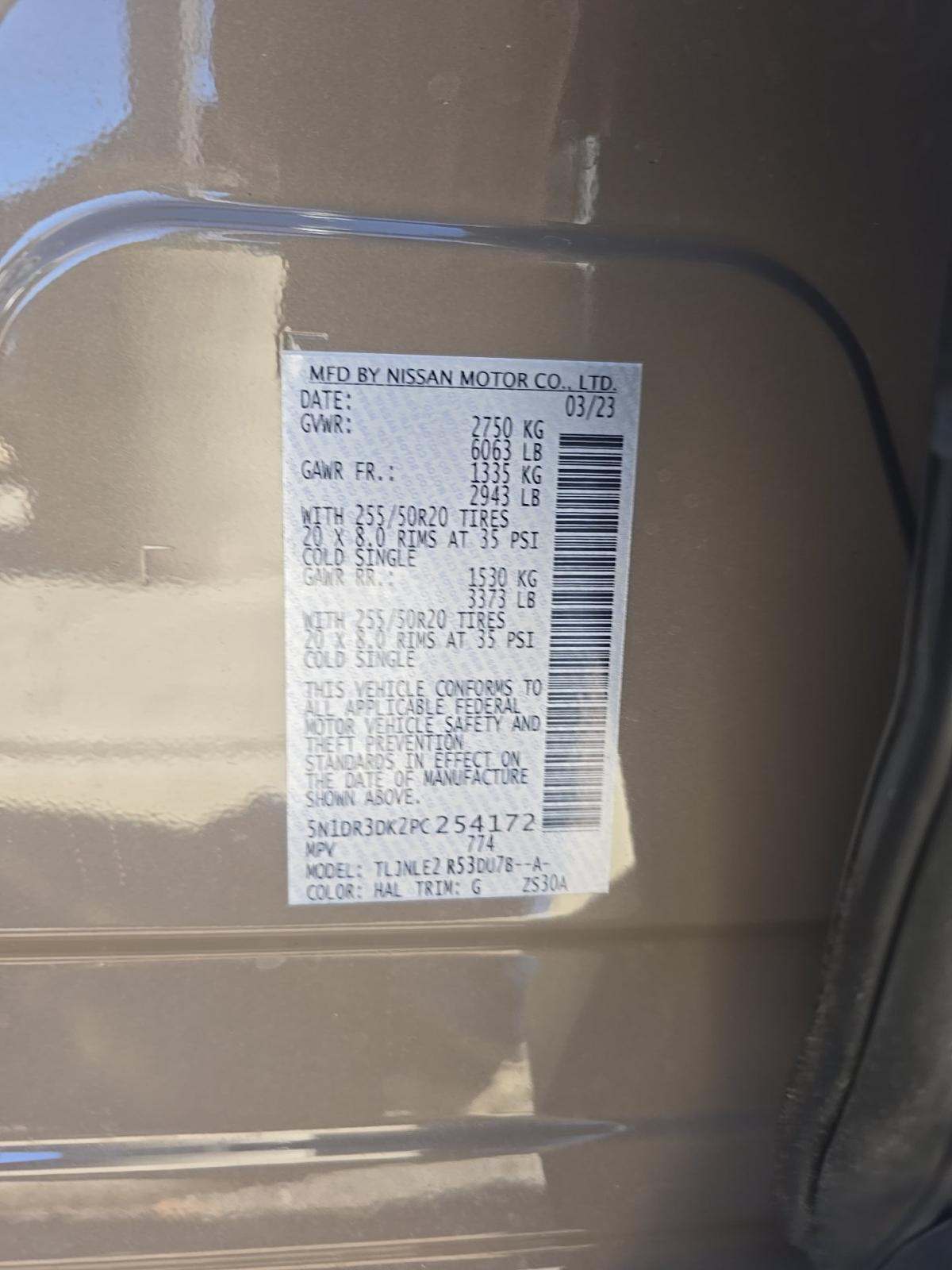 2023 Nissan Pathfinder Platinum AWD