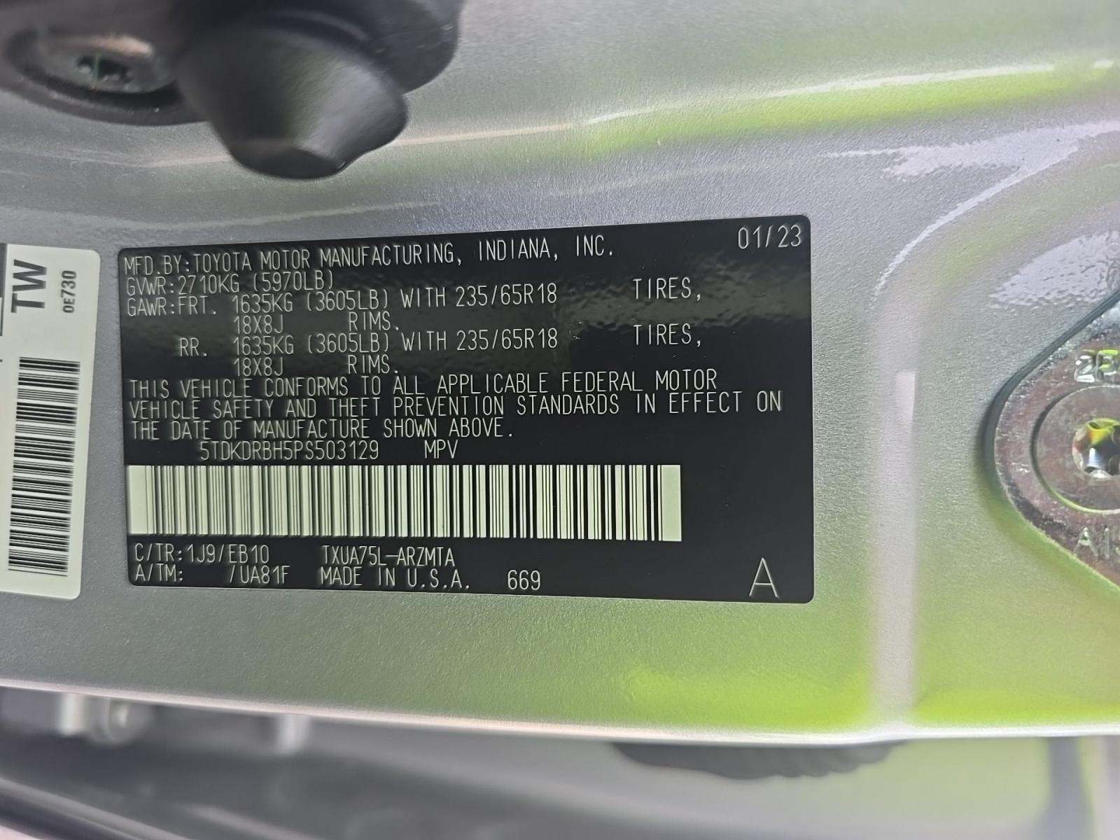 2023 Toyota Highlander XLE AWD