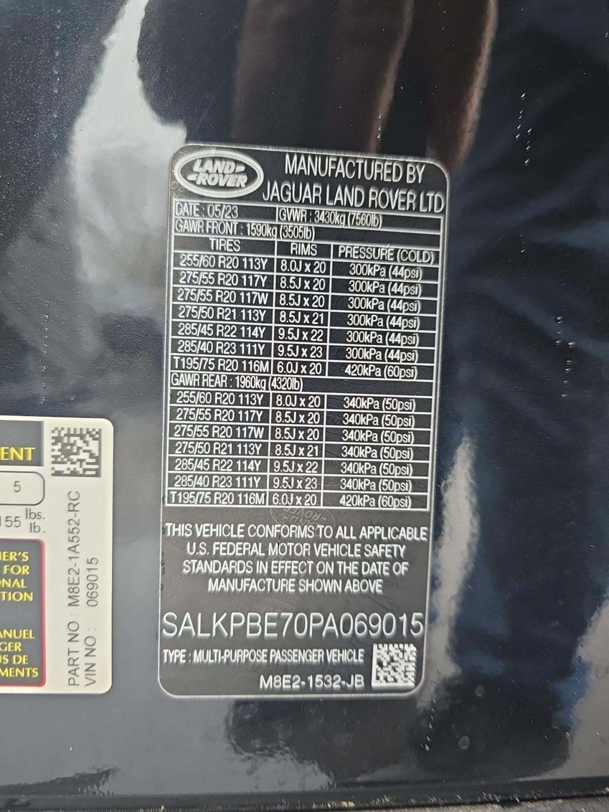 2023 Land Rover Range Rover SE LWB AWD