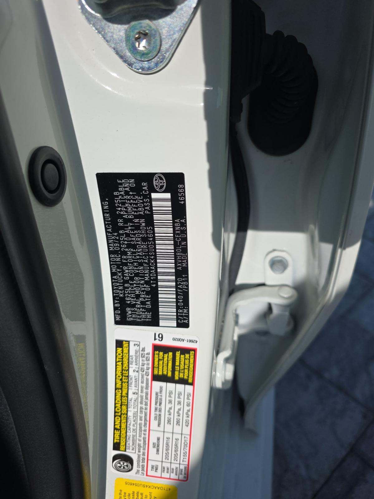 2025 Toyota Camry LE FWD