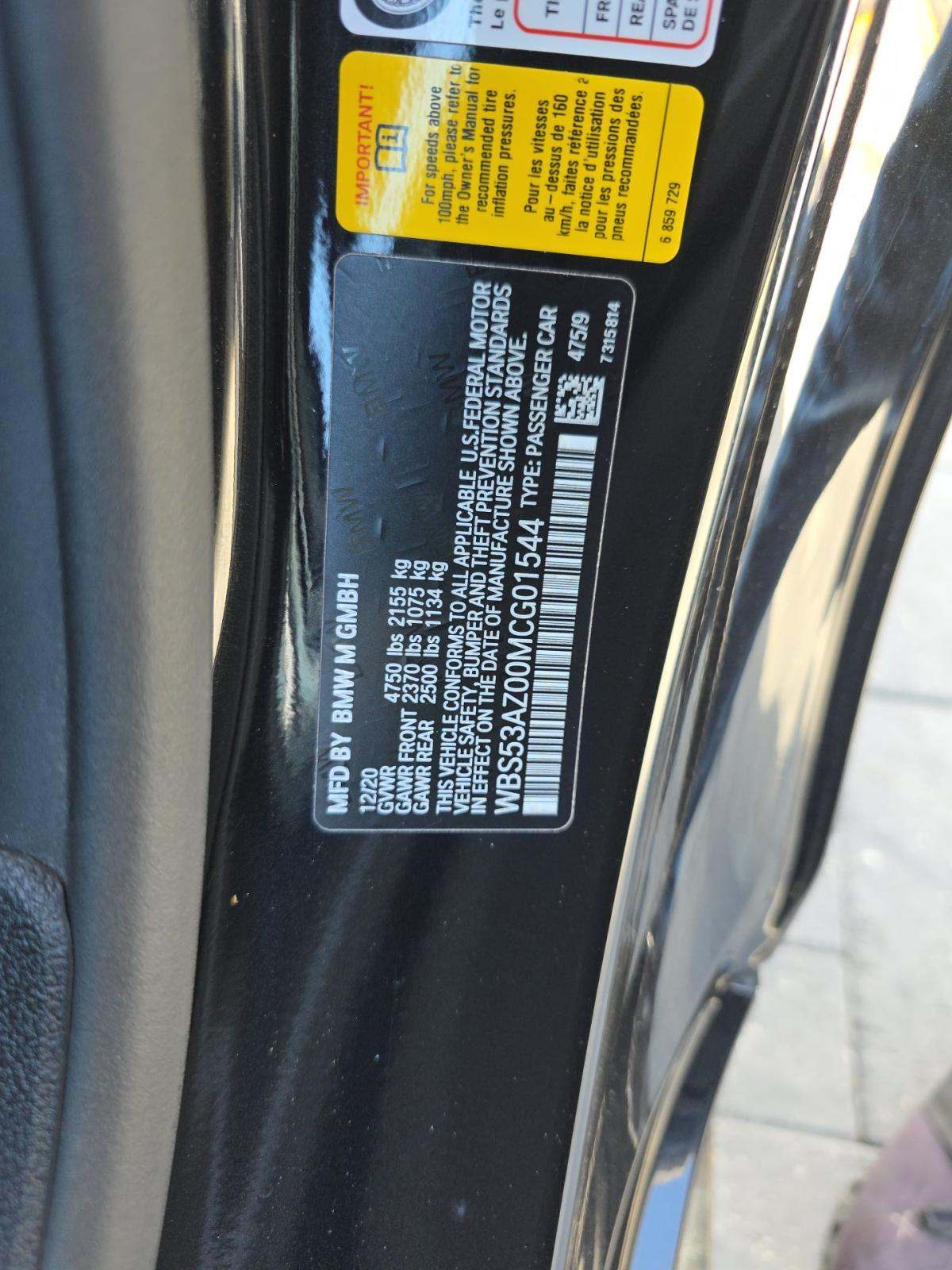 2021 BMW M4 Base RWD