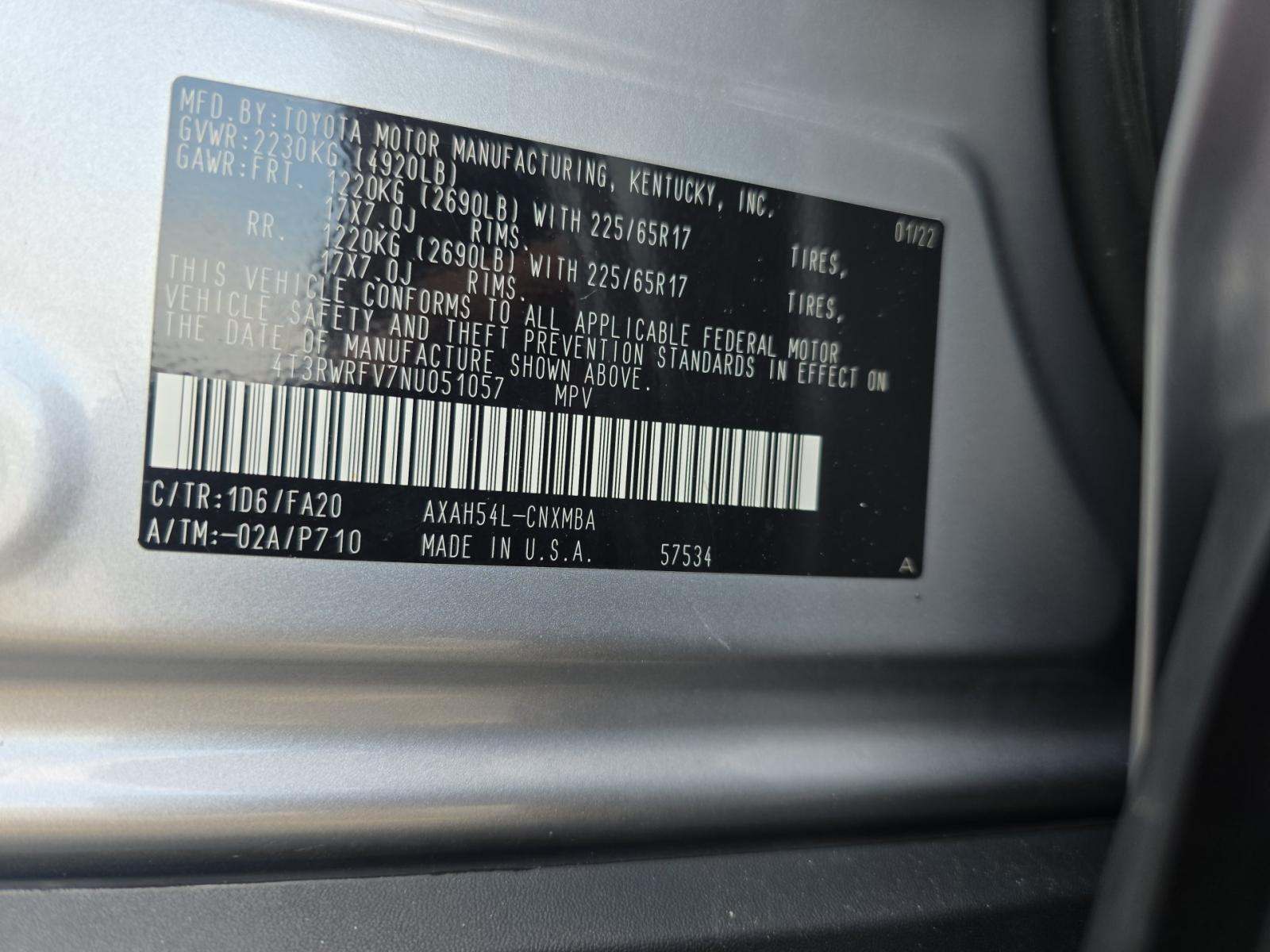 2022 Toyota RAV4 Hybrid XLE AWD