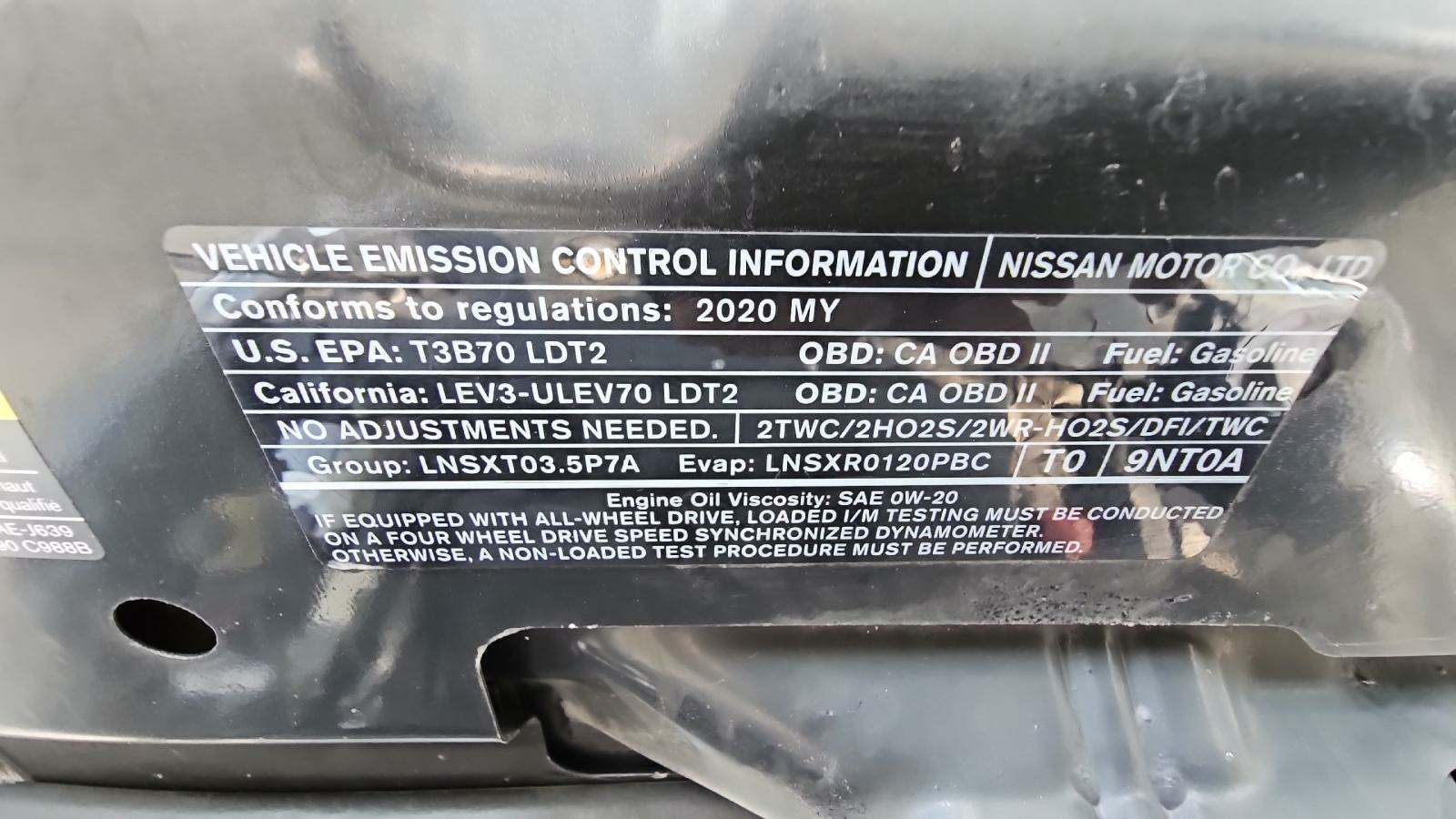 2020 Nissan Pathfinder S FWD