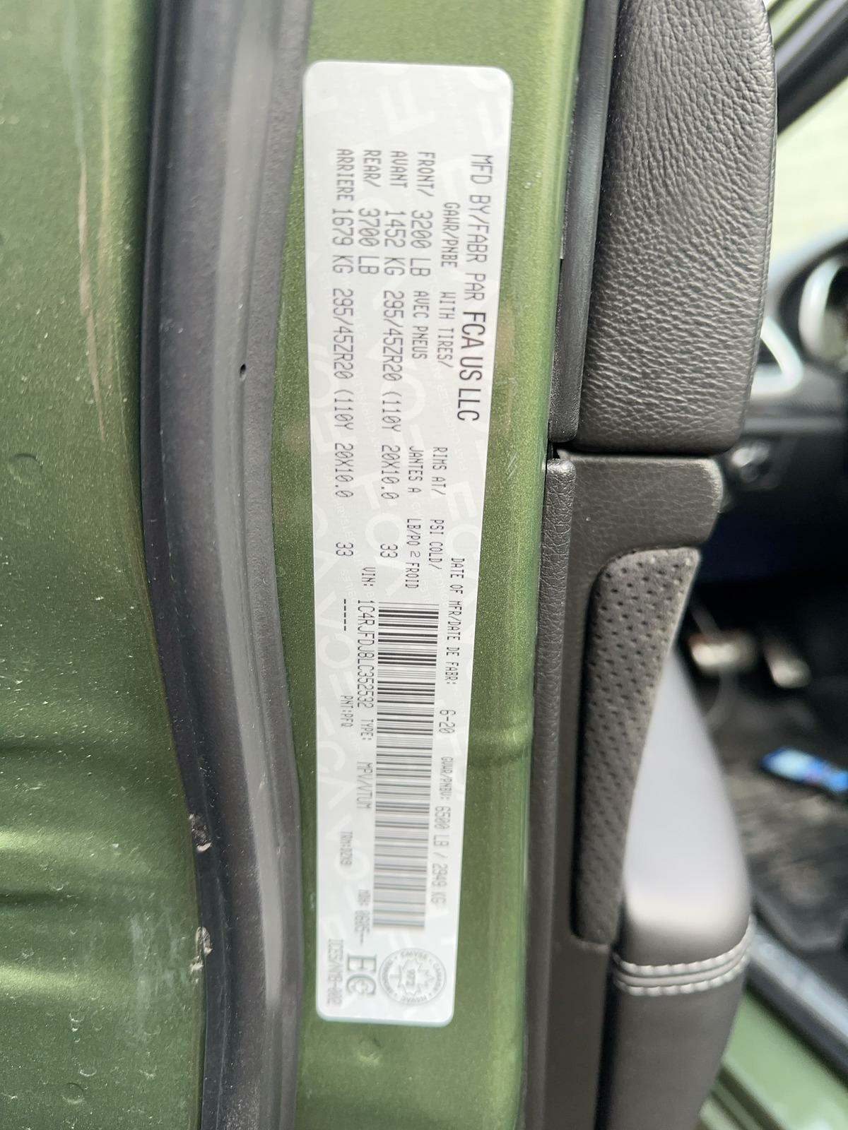 2020 Jeep Grand Cherokee SRT AWD