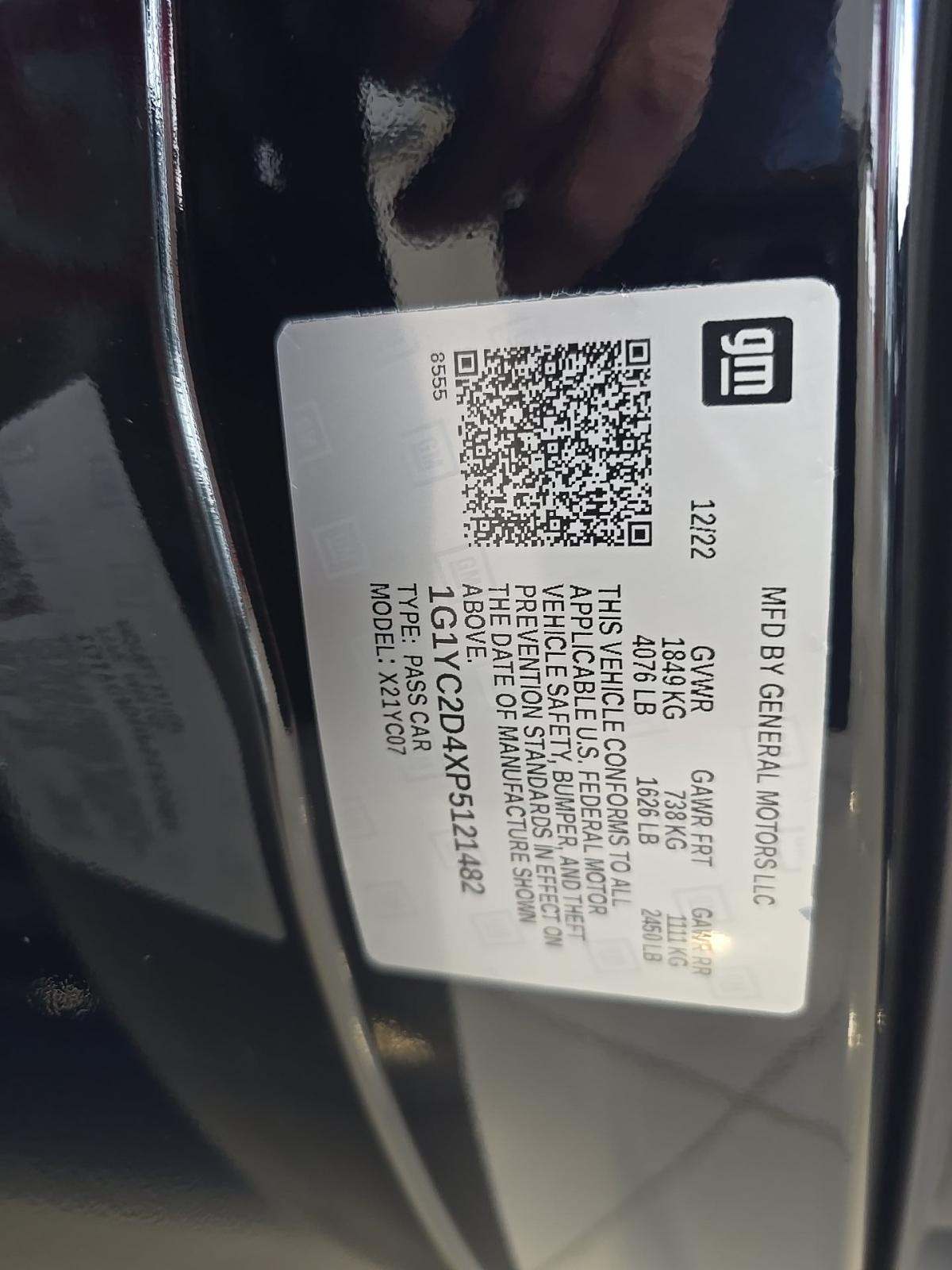 2023 Chevrolet Corvette Stingray RWD