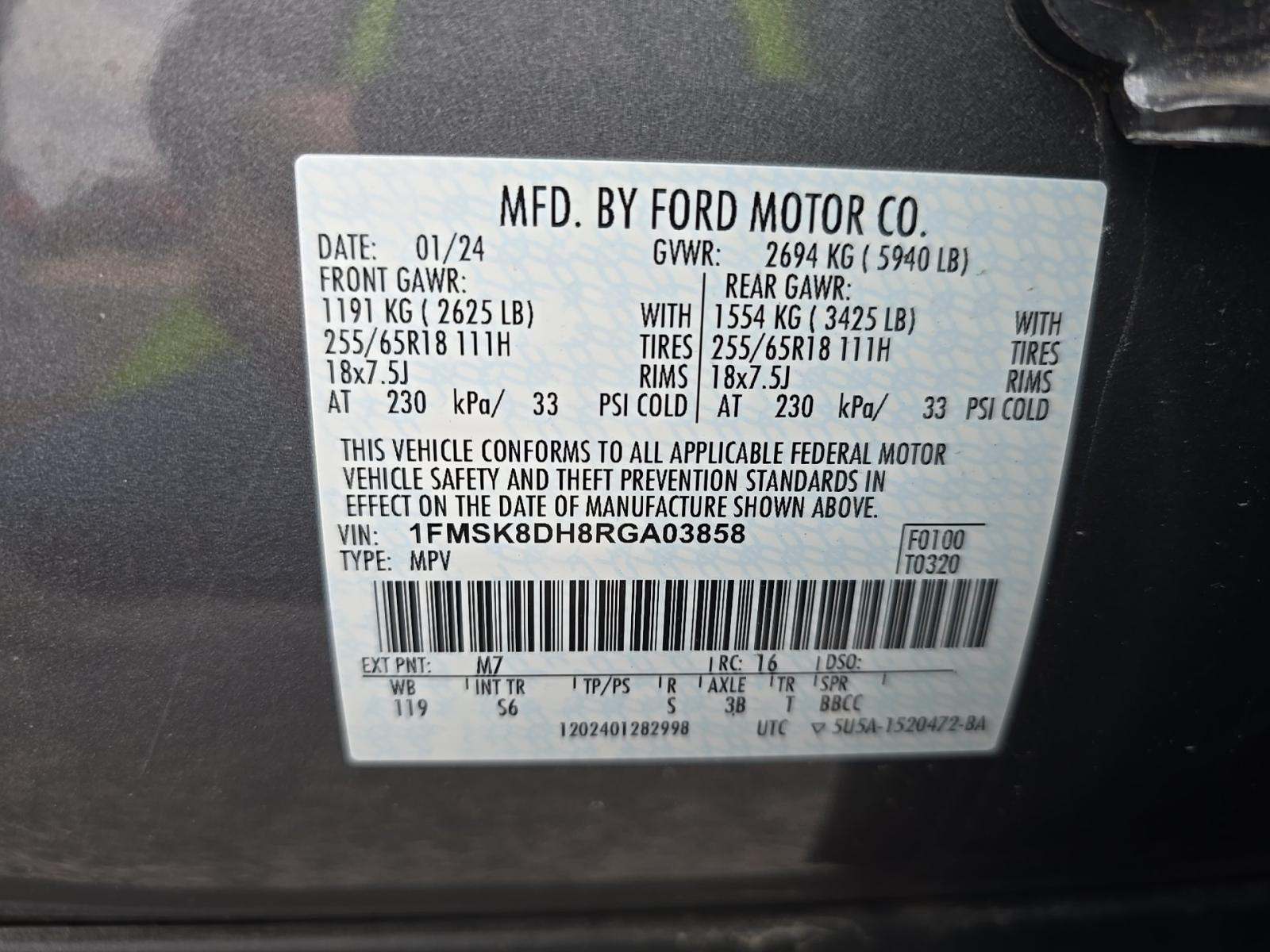 2024 Ford Explorer XLT AWD