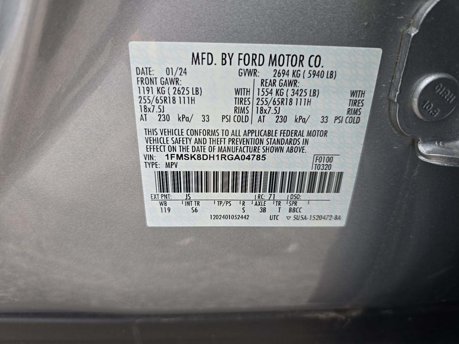 2024 Ford Explorer XLT AWD