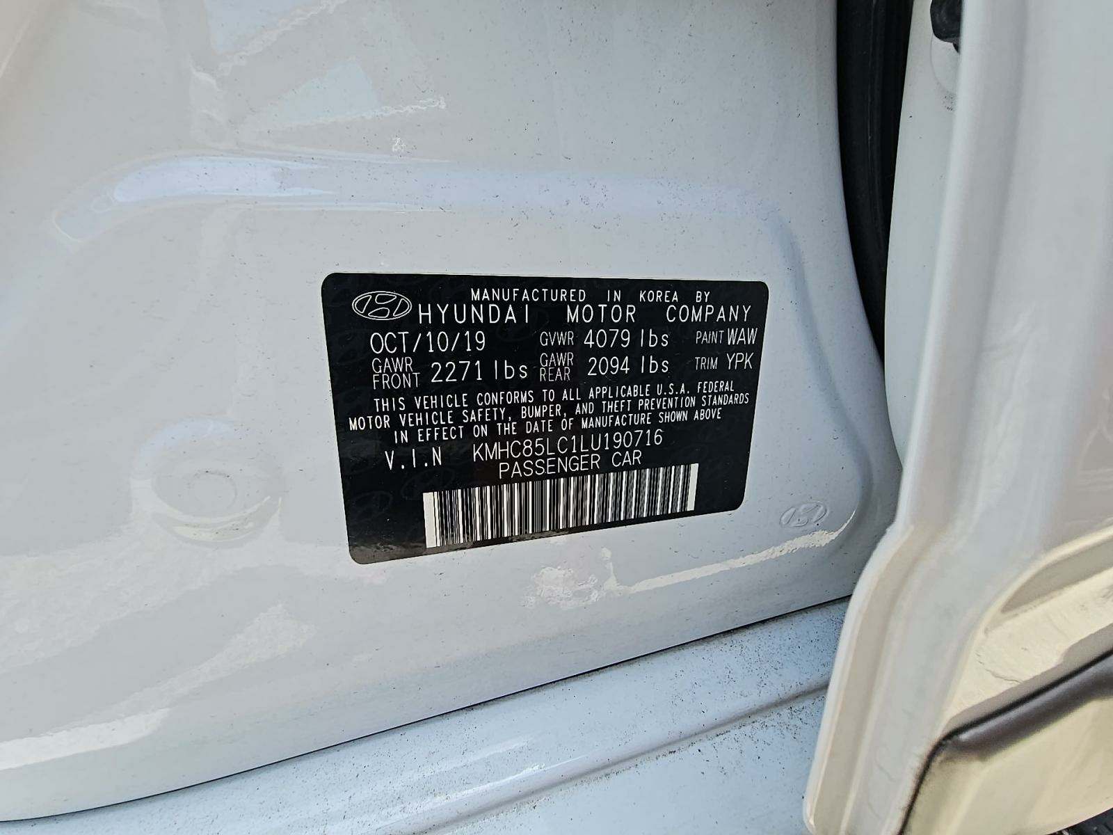 2020 Hyundai Ioniq Hybrid SEL FWD