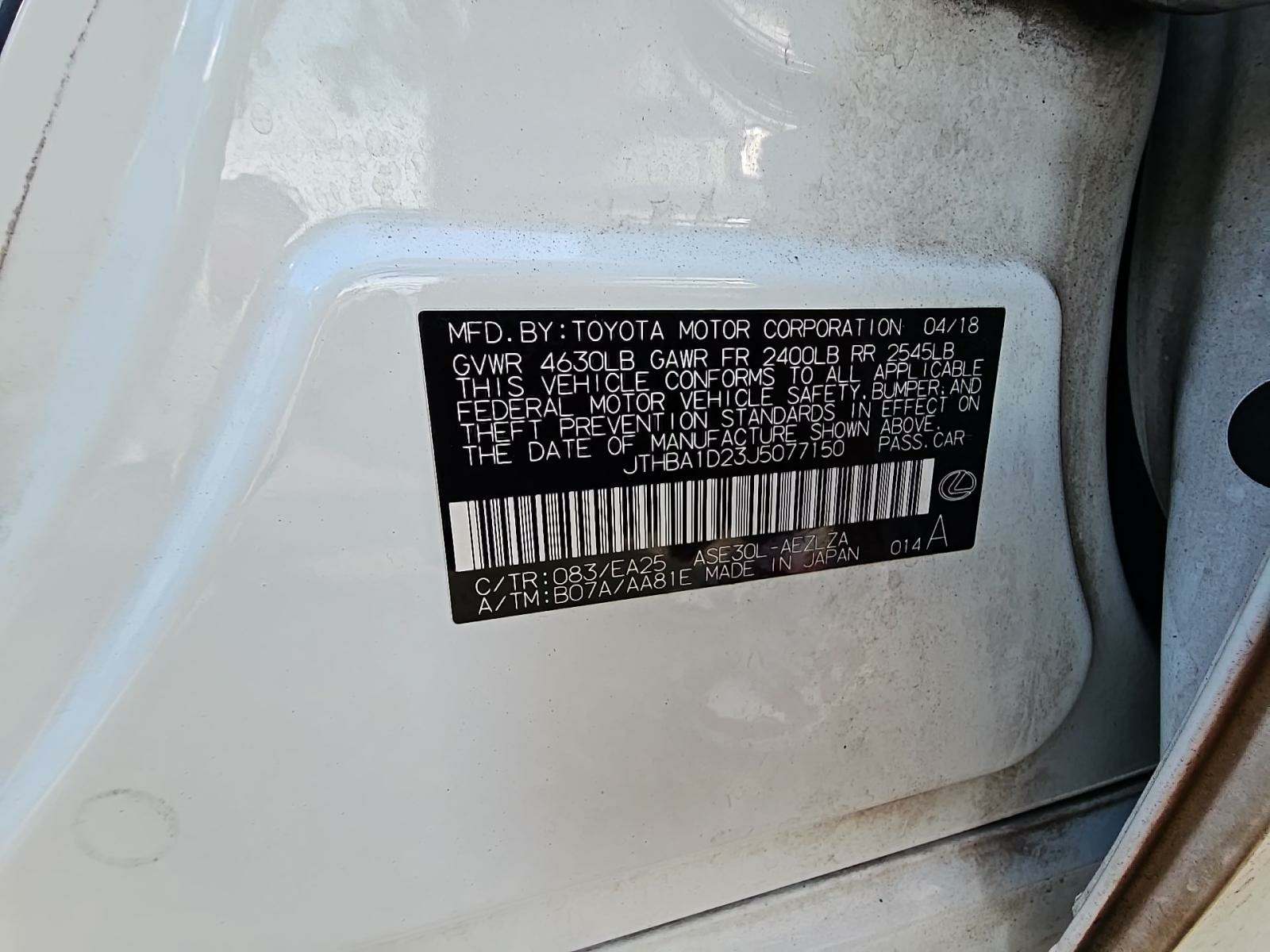 2018 Lexus IS IS 300 F SPORT RWD