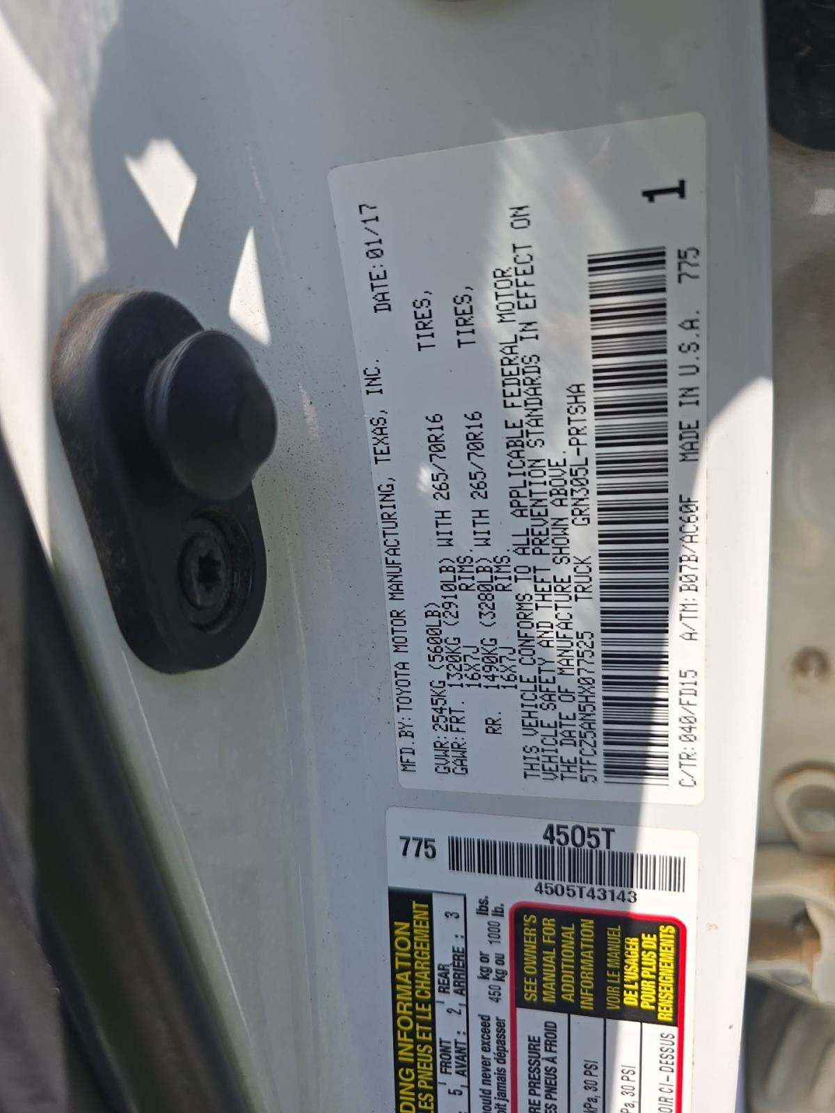 2017 Toyota Tacoma TRD Off-Road AWD