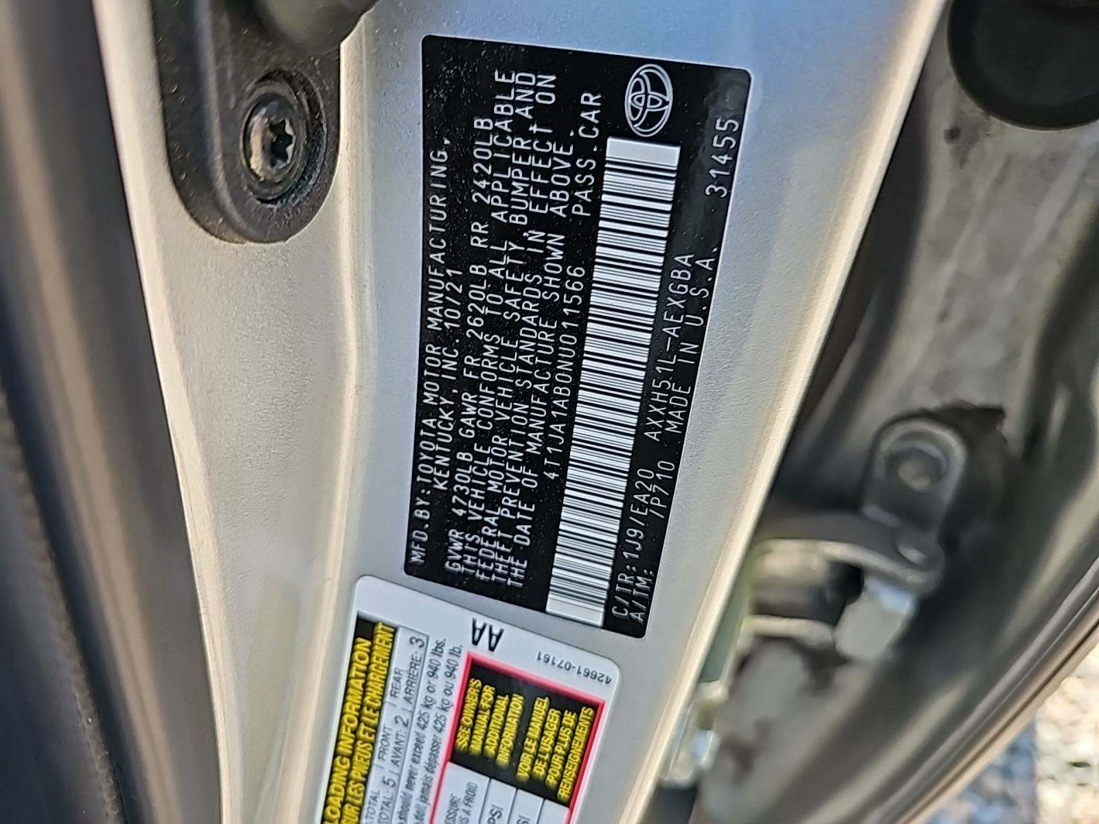 2022 Toyota Avalon Hybrid XLE FWD