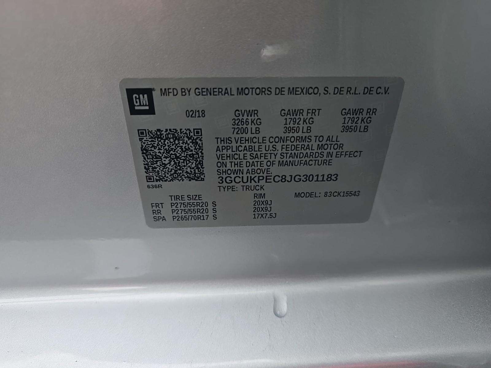 2018 Chevrolet Silverado 1500 Custom AWD