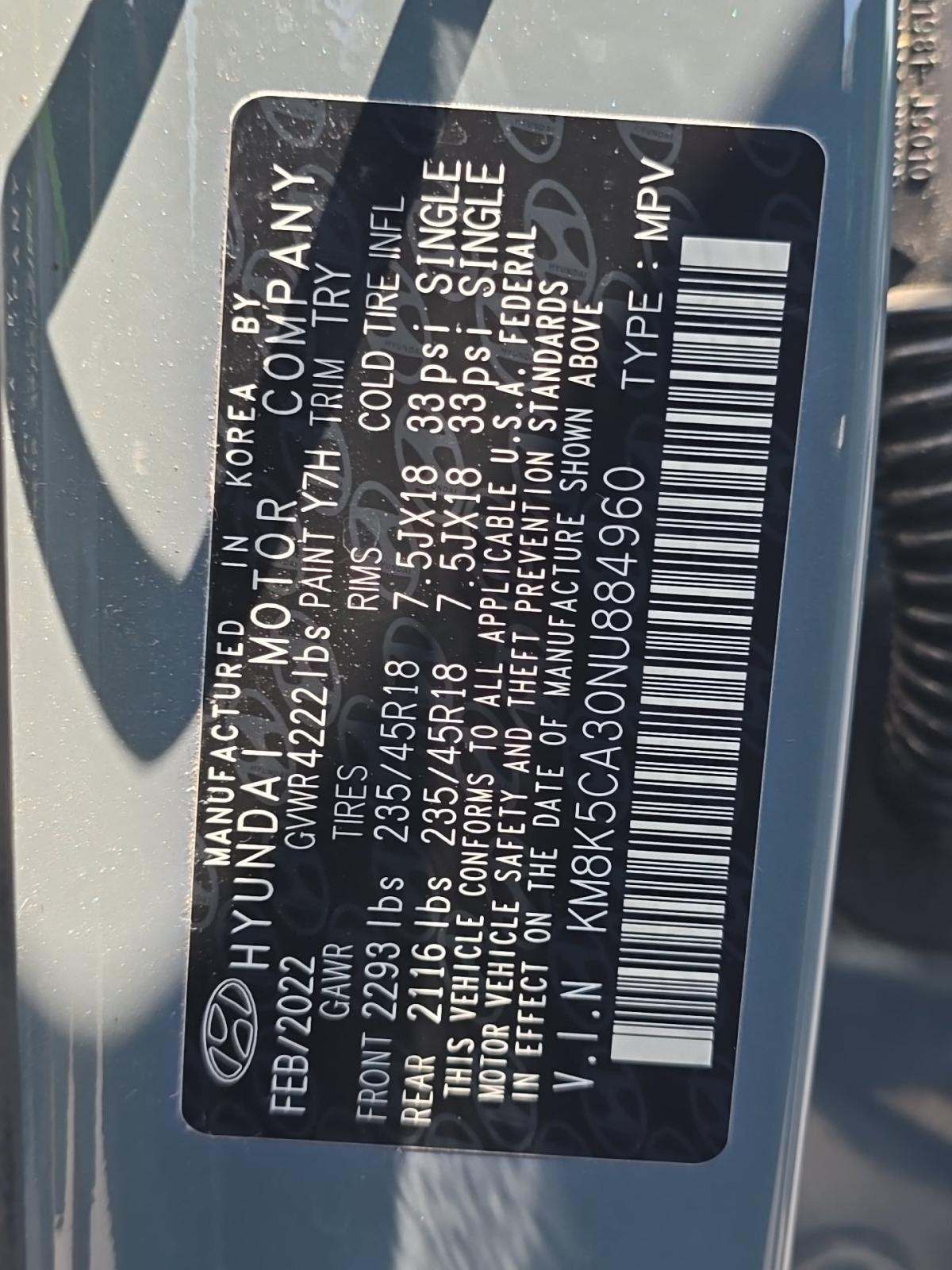 2022 Hyundai Kona Limited AWD