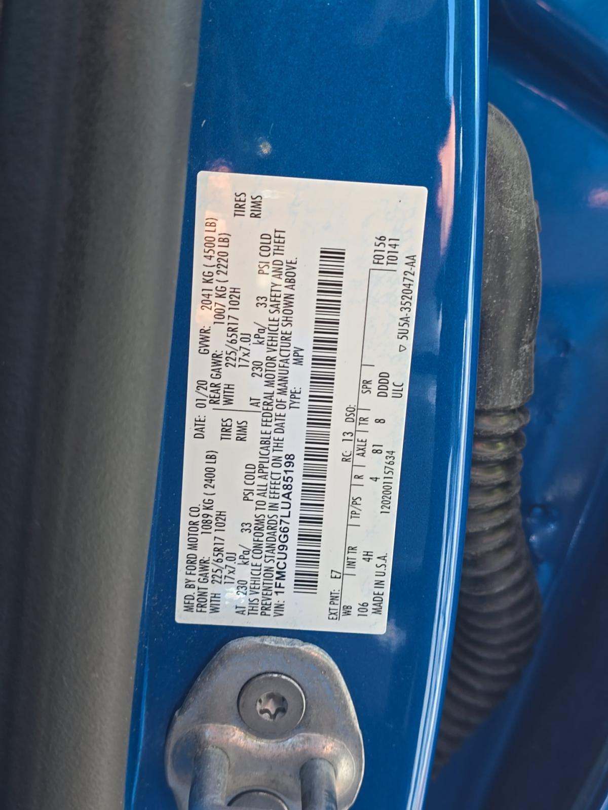 2020 Ford Escape SE AWD