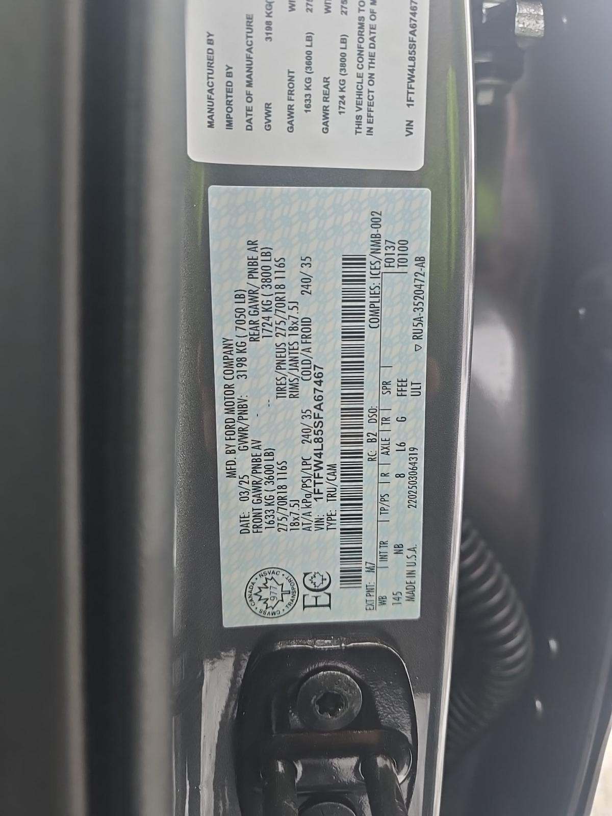 2025 Ford F-150 Tremor AWD