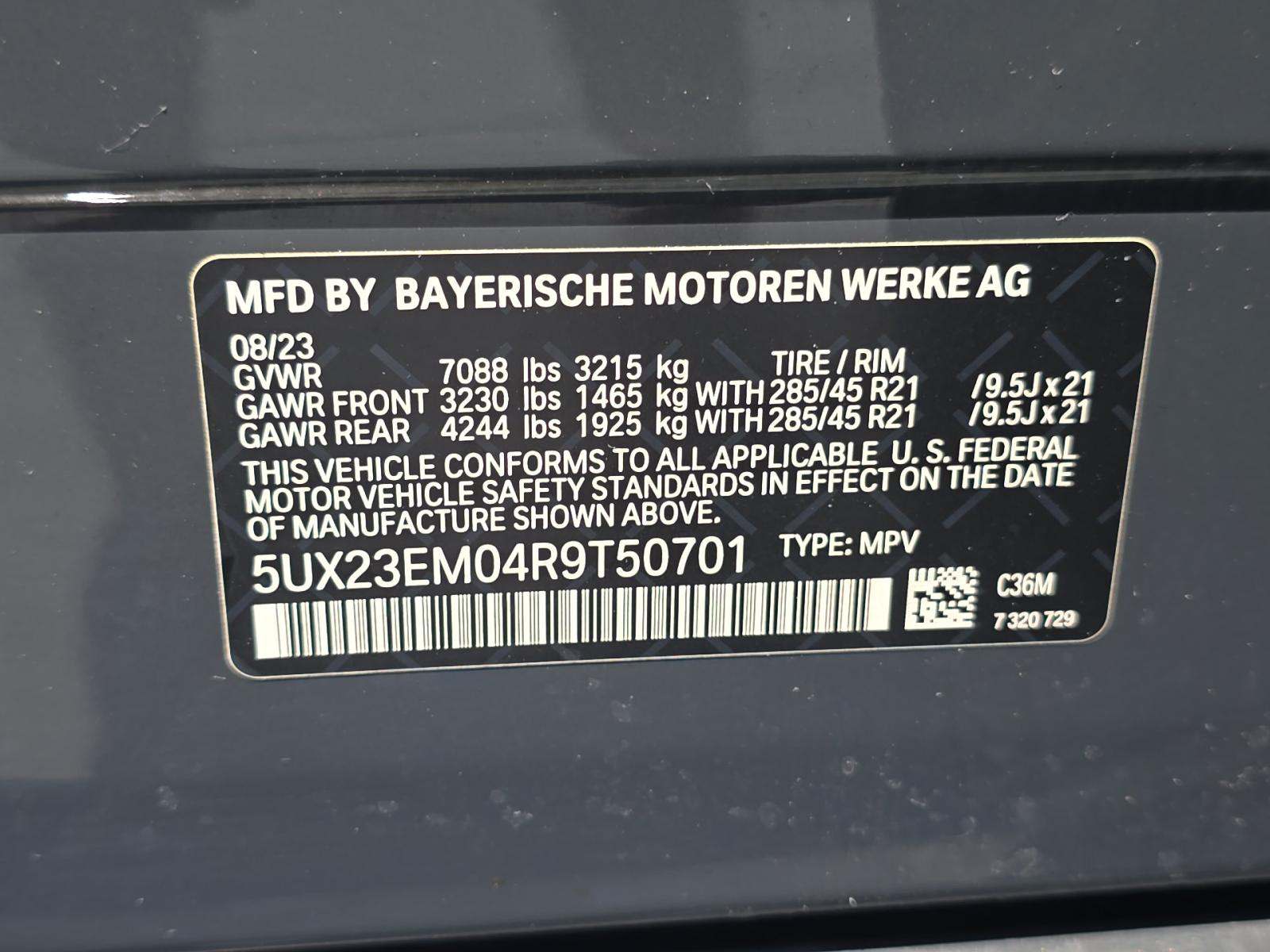 2024 BMW X7 xDrive40i AWD