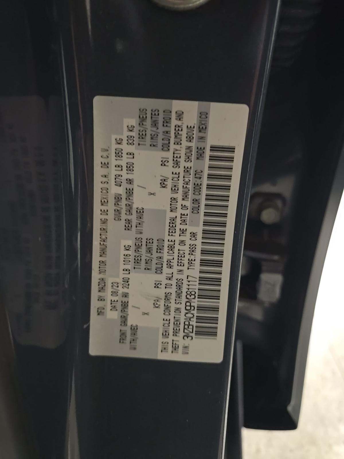 2023 MAZDA MAZDA3 2.5 S FWD