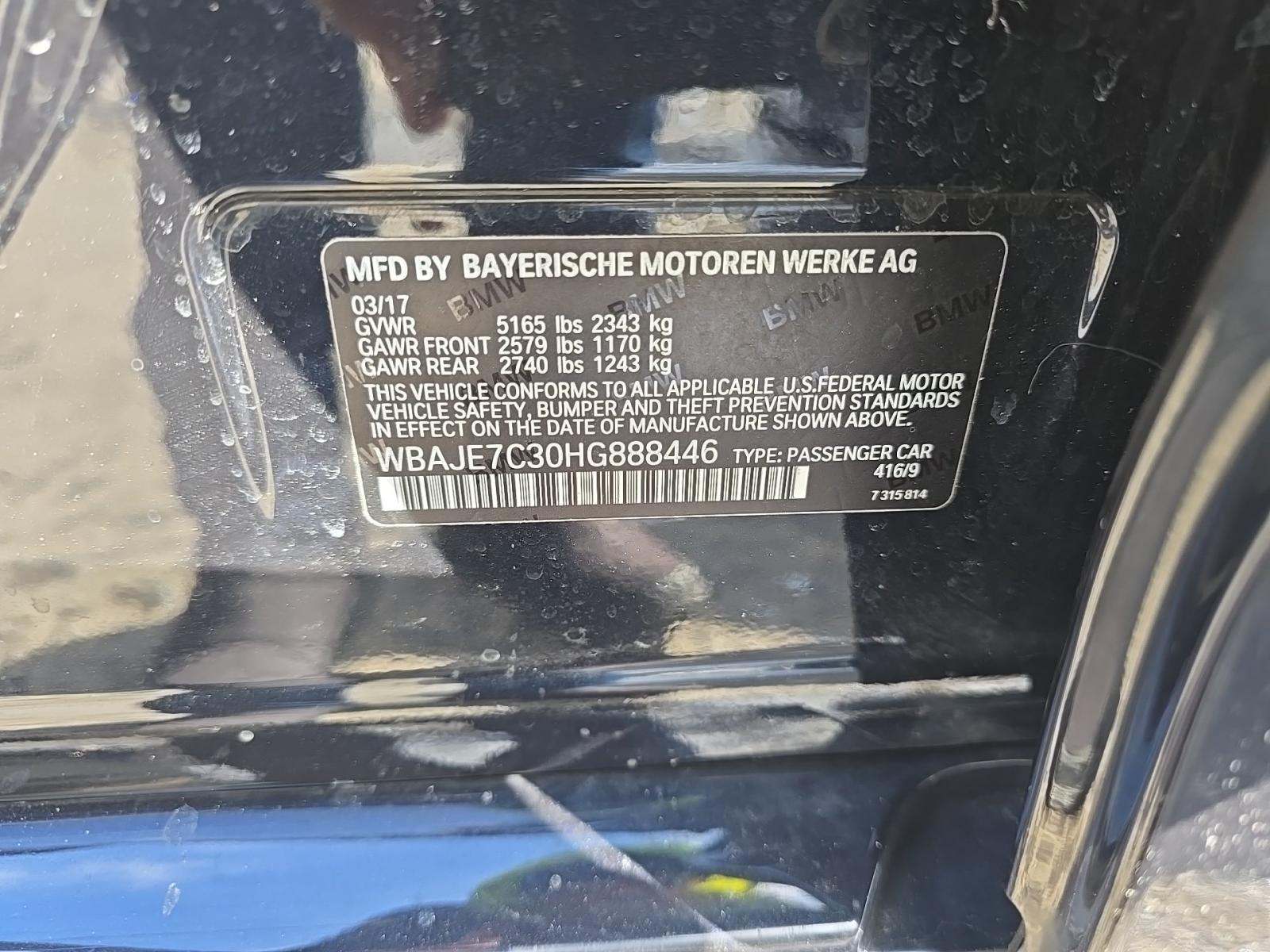 2017 BMW 5 Series 540i xDrive AWD