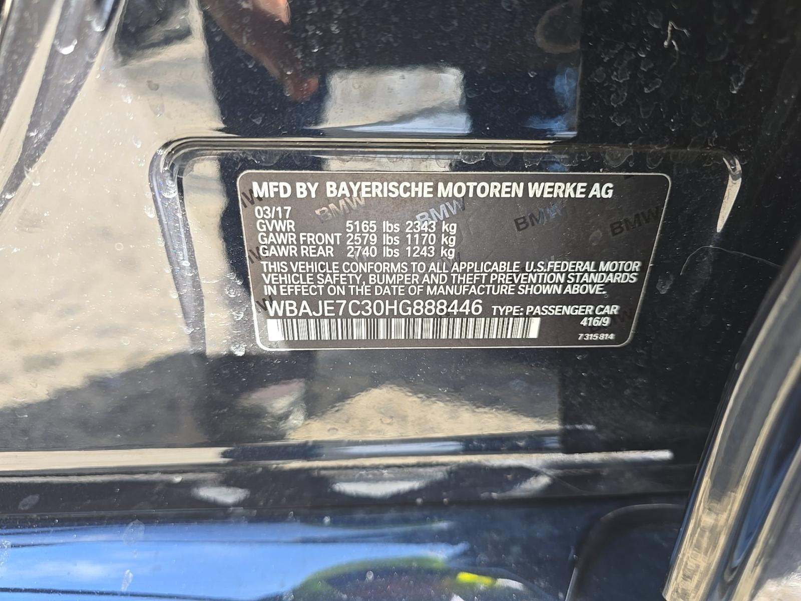 2017 BMW 5 Series 540i xDrive AWD