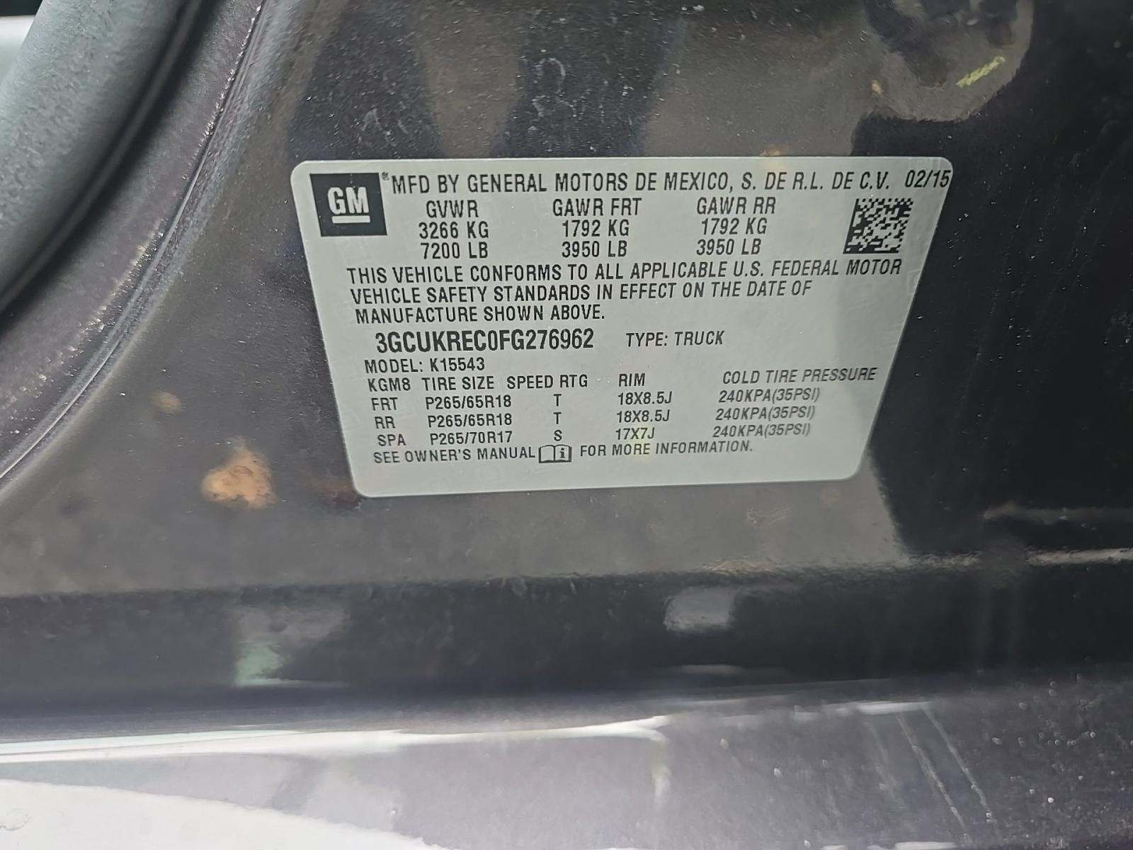 2015 Chevrolet Silverado 1500 LT AWD