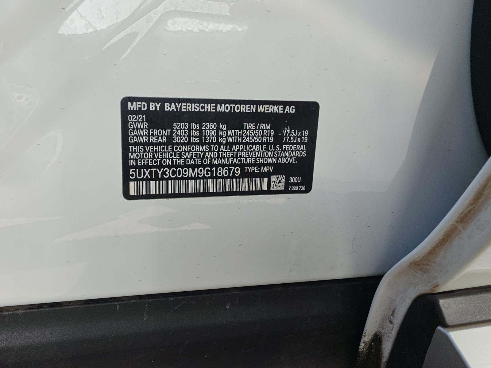 2021 BMW X3 sDrive30i RWD