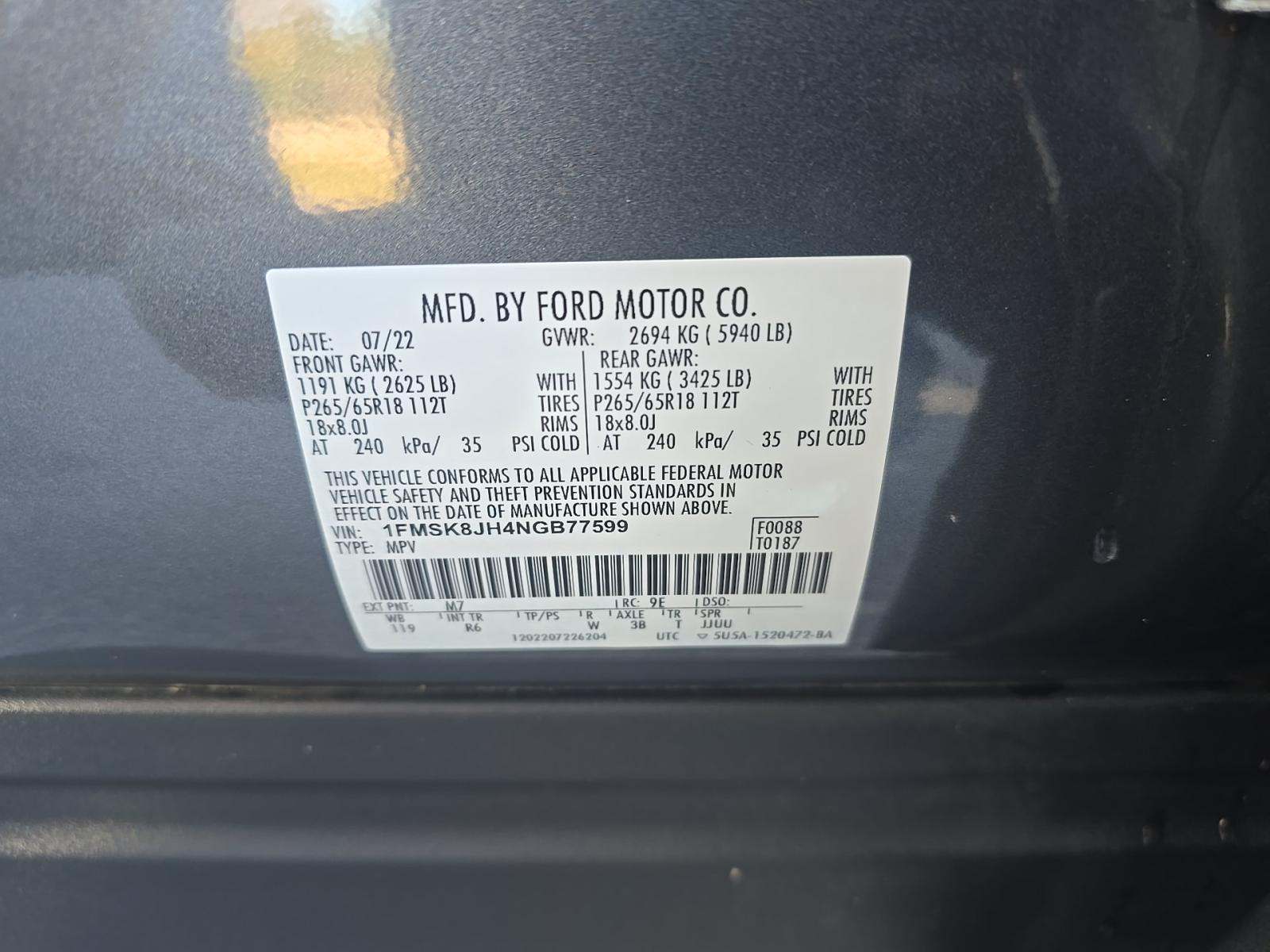 2022 Ford Explorer Timberline AWD