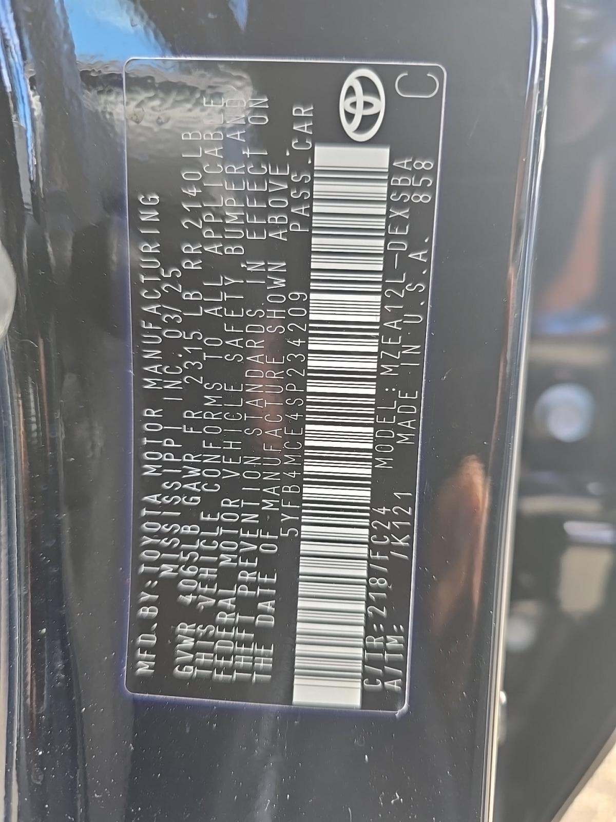 2025 Toyota Corolla FX FWD