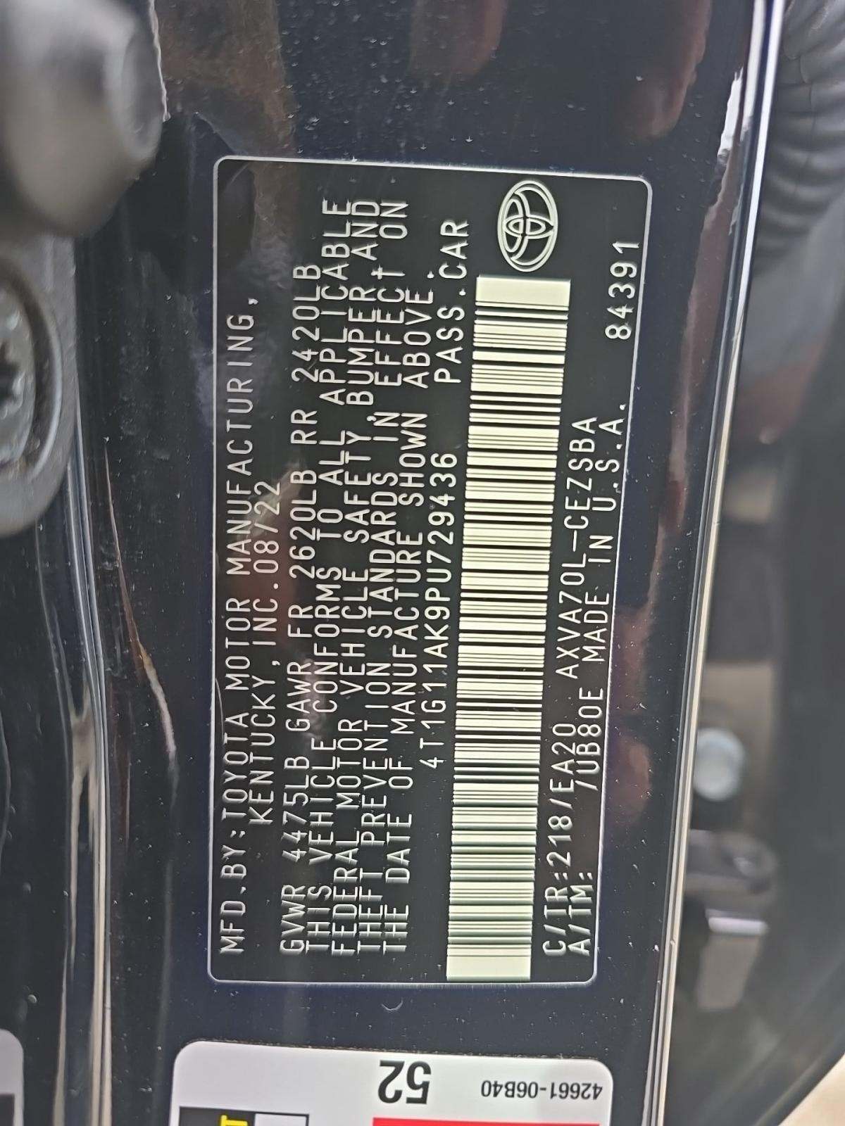 2023 Toyota Camry SE FWD