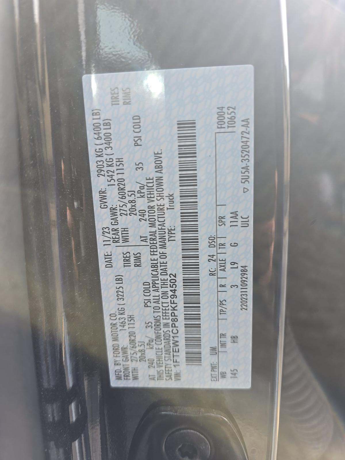 2023 Ford F-150 Lariat RWD