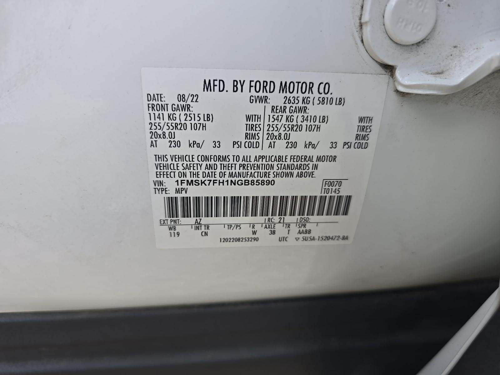 2022 Ford Explorer Limited RWD