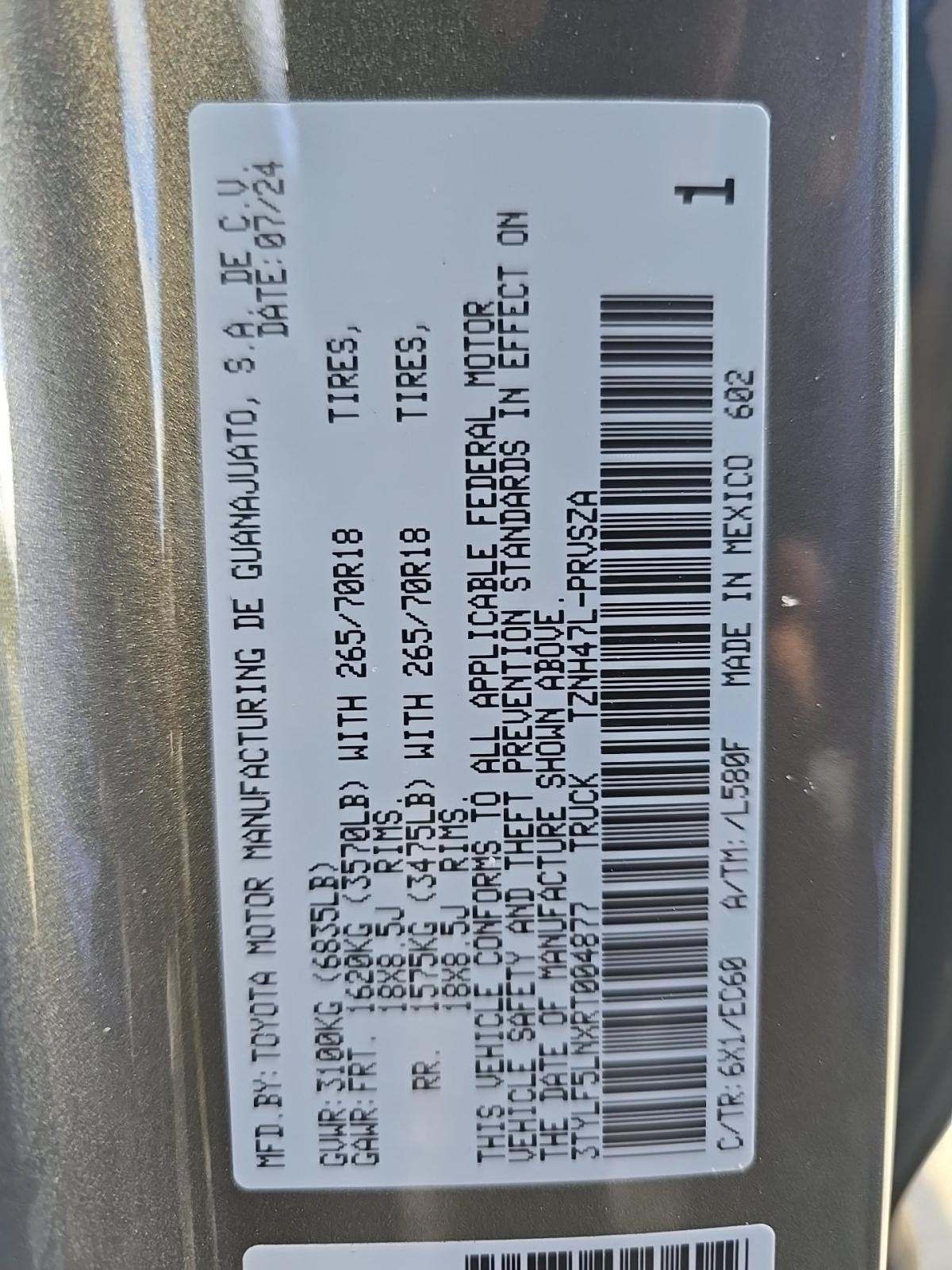 2024 Toyota Tacoma Hybrid Trailhunter AWD