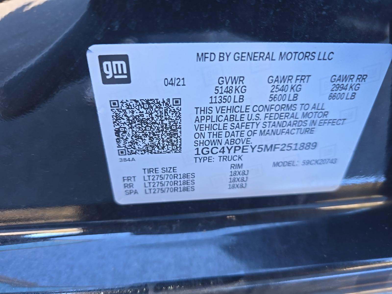 2021 Chevrolet Silverado 2500HD LTZ AWD