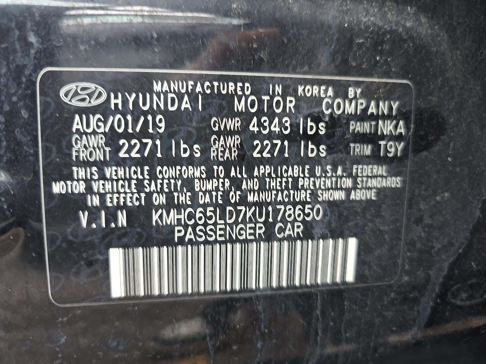 2019 Hyundai Ioniq Plug-In Hybrid FWD