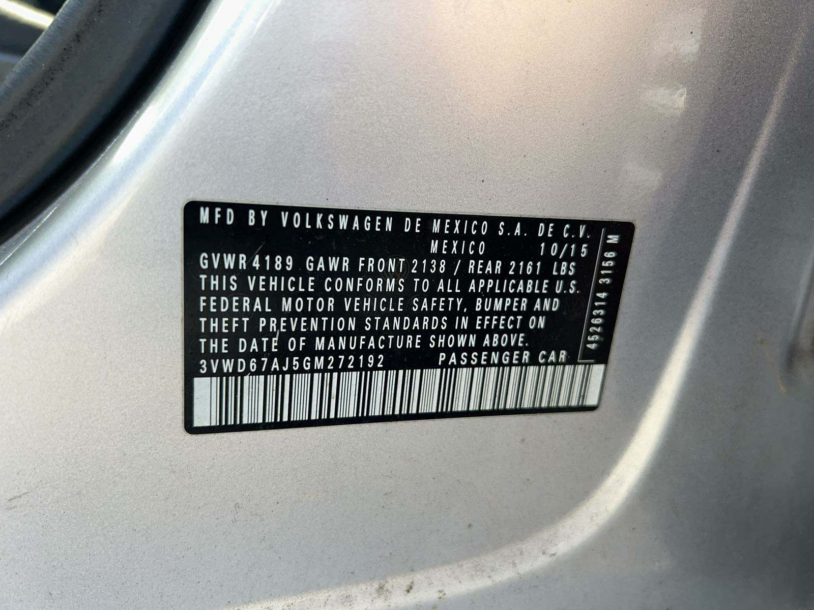 2016 Volkswagen Jetta 1.4T SE FWD