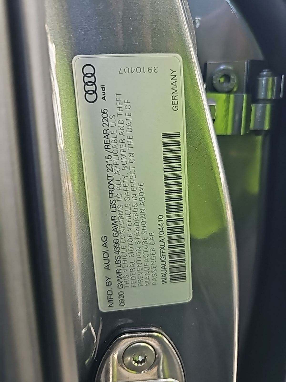 2020 Audi A3 2.0T Sport Premium FWD