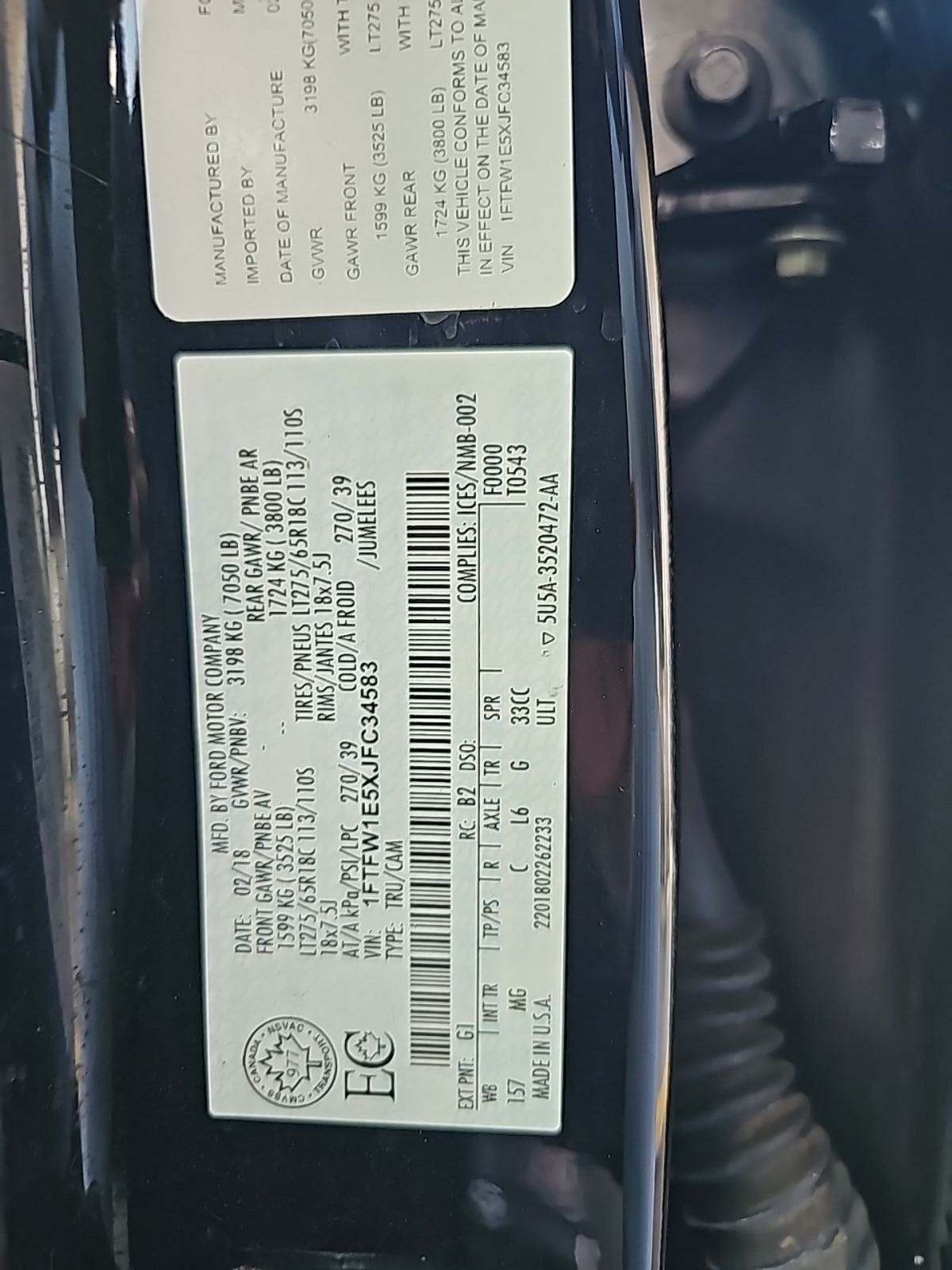 2018 Ford F-150 XLT AWD