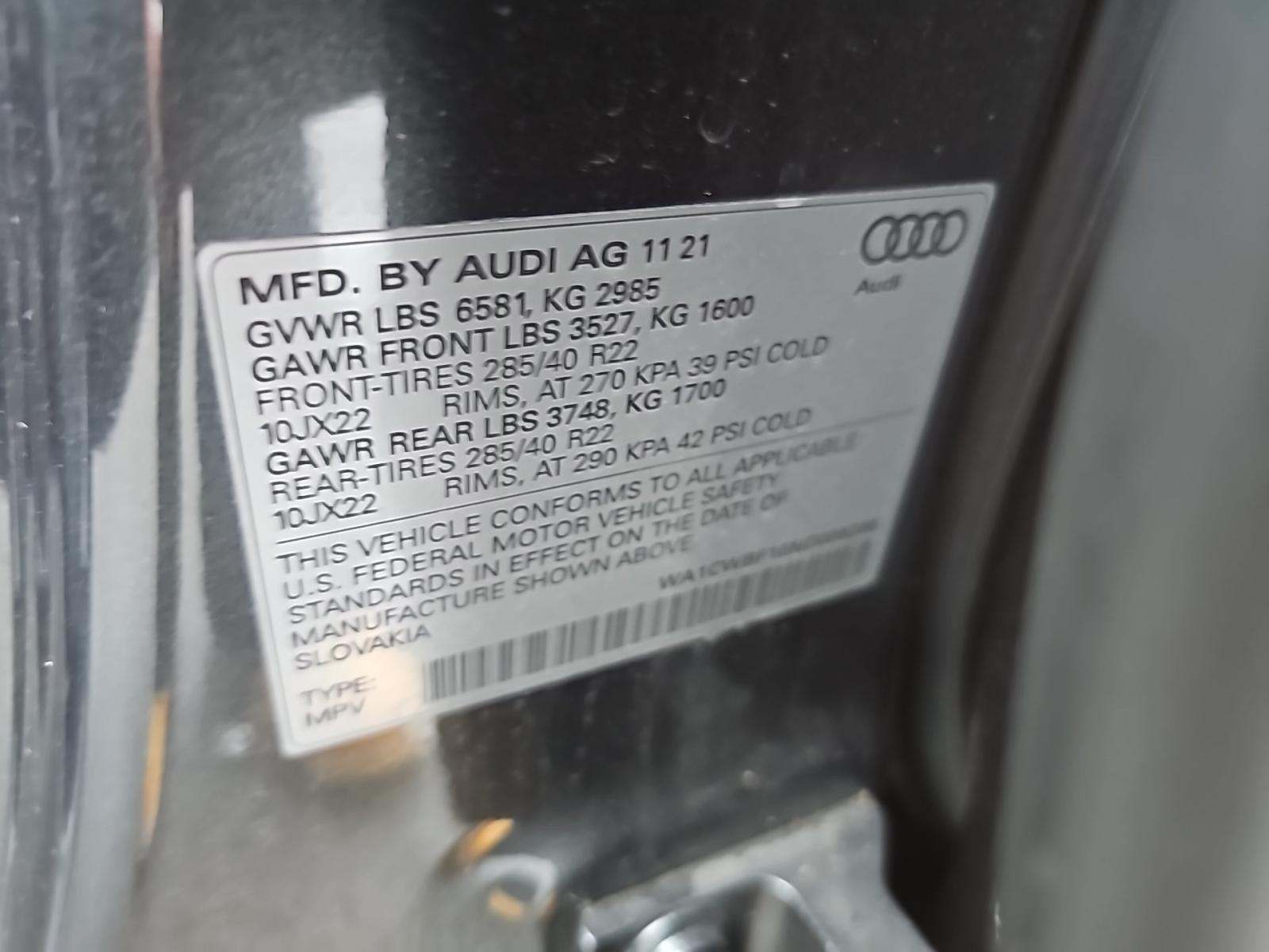 2022 Audi SQ8 Prestige AWD