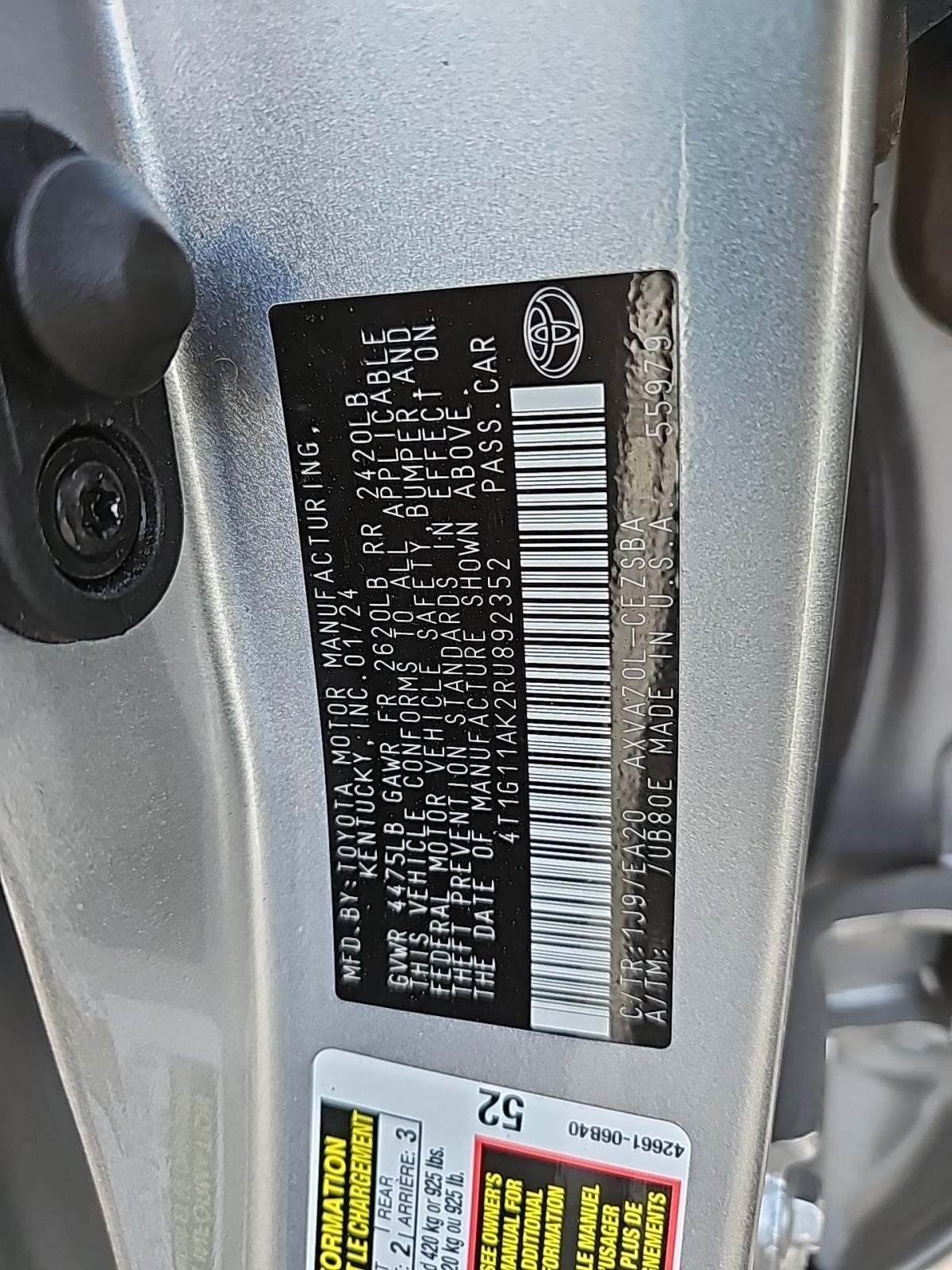 2024 Toyota Camry SE FWD