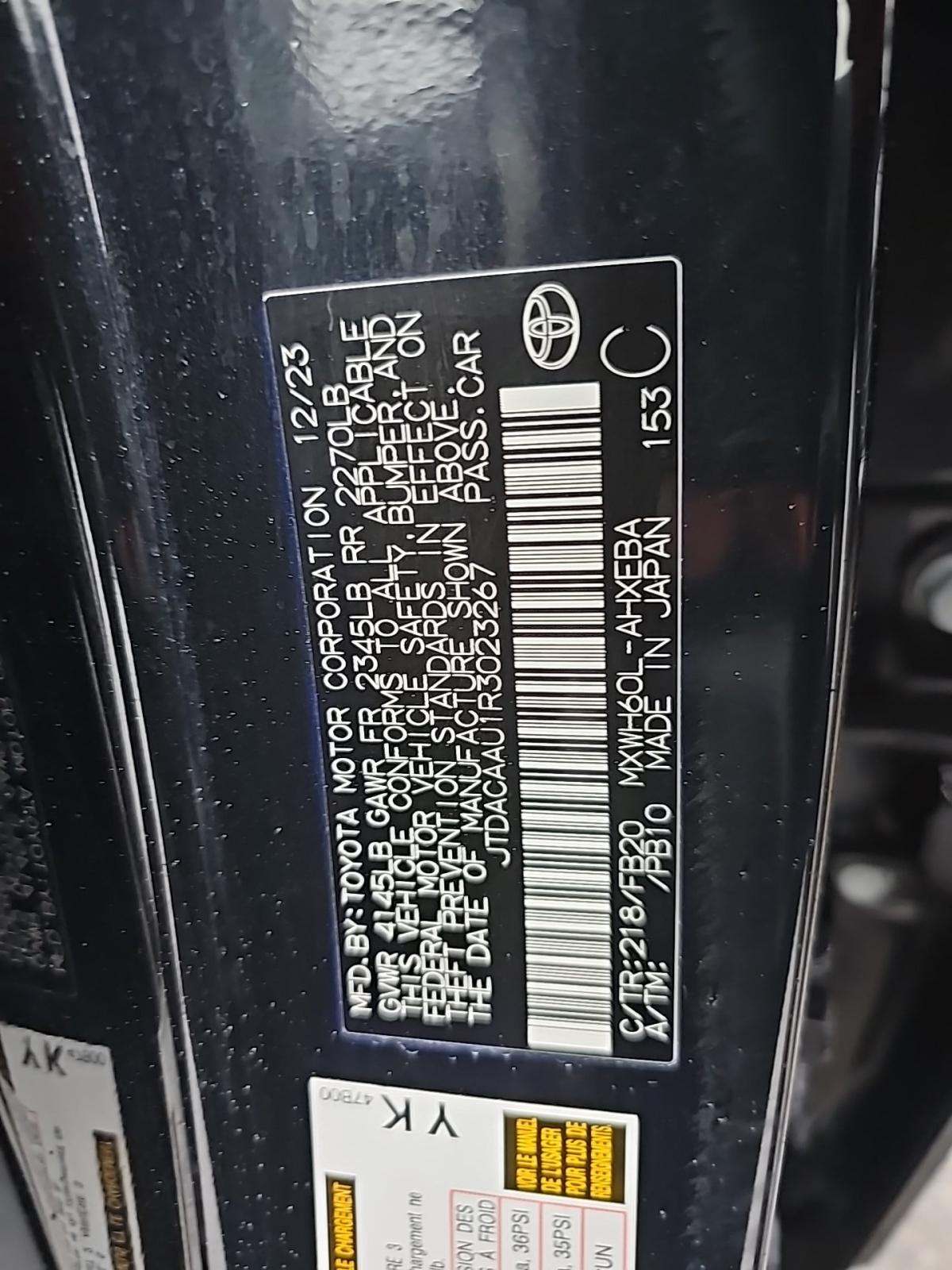 2024 Toyota Prius LE FWD