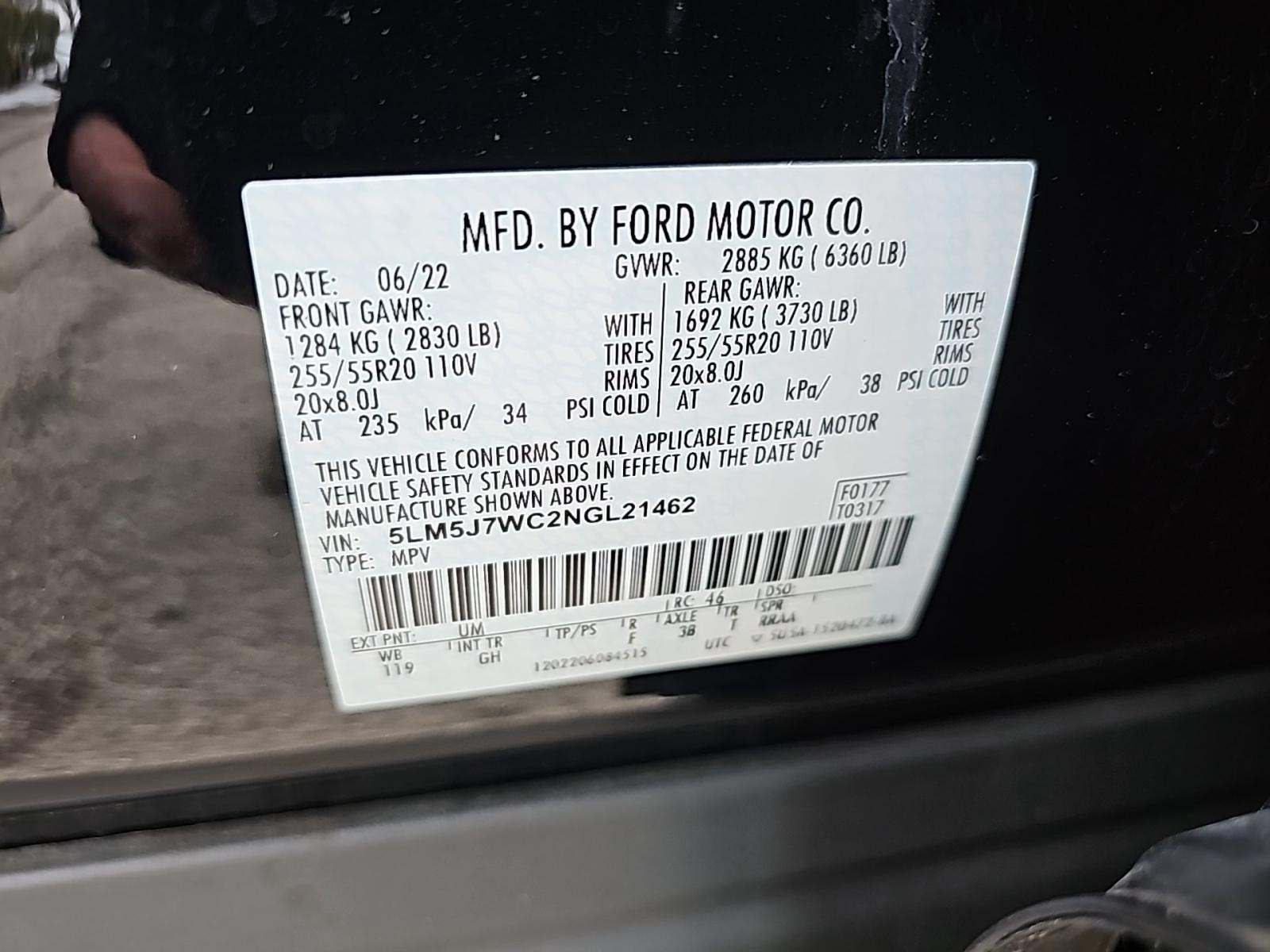 2022 Lincoln Aviator Reserve RWD