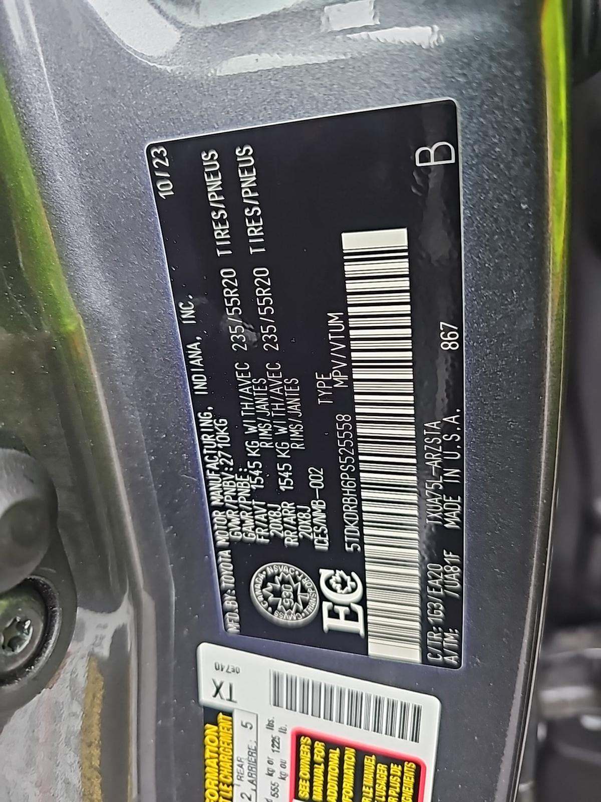 2023 Toyota Highlander XSE AWD