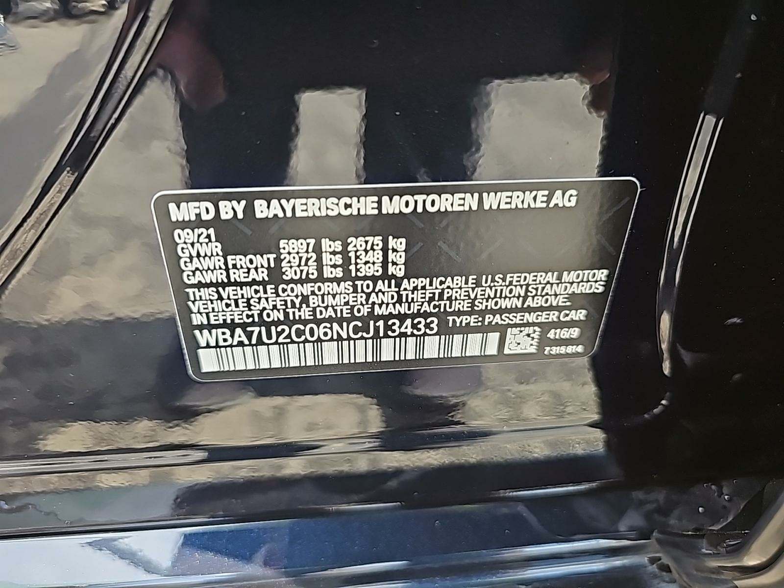 2022 BMW 7 Series 750i xDrive AWD