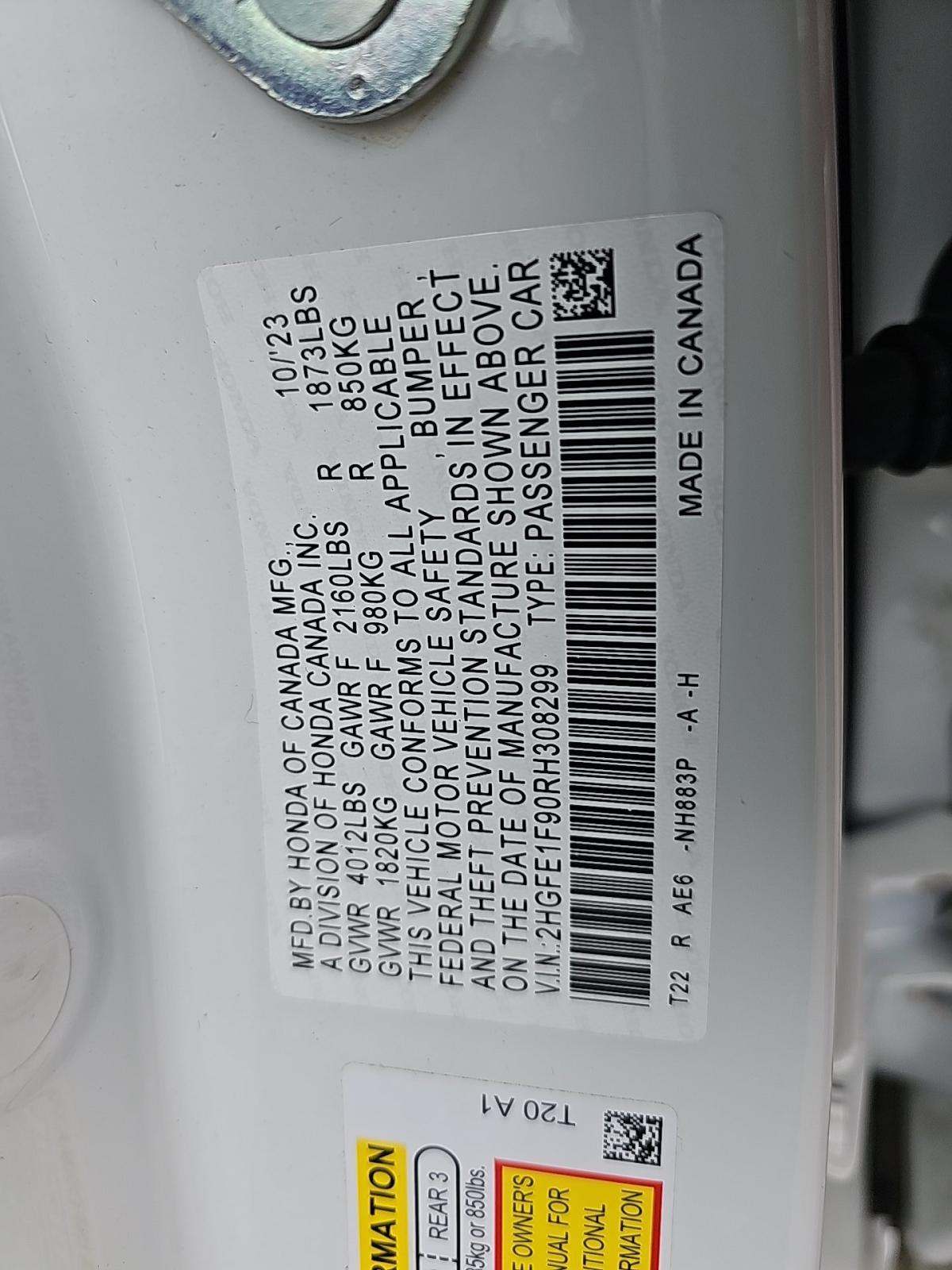 2024 Honda Civic Touring FWD