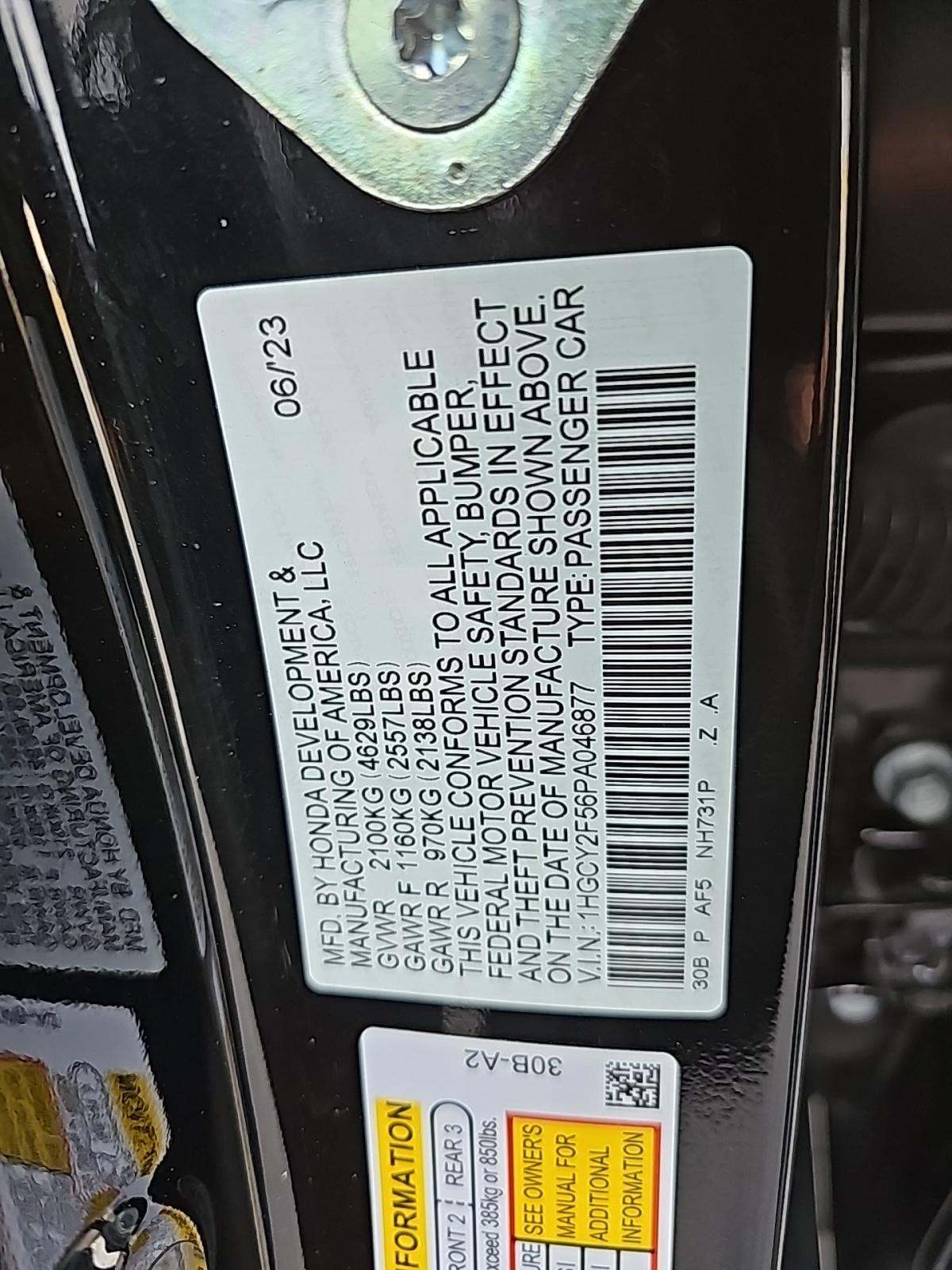 2023 Honda Accord Hybrid Sport FWD