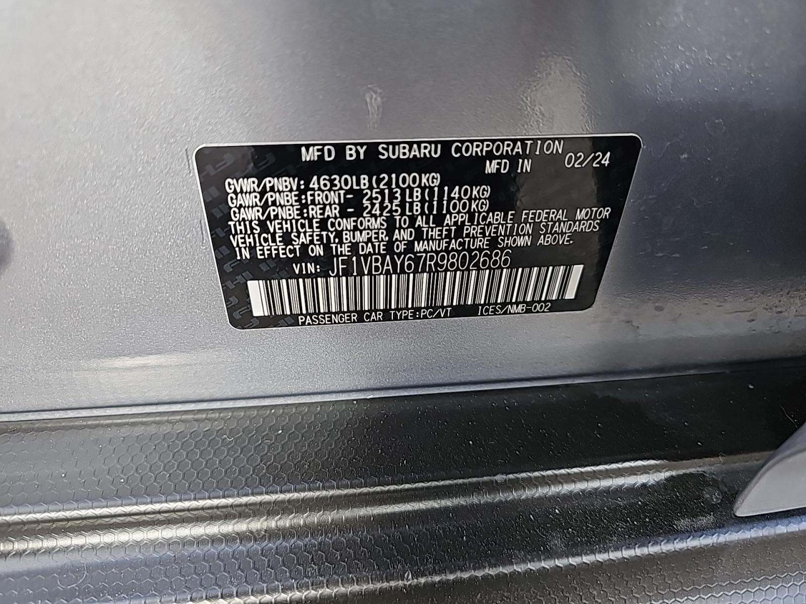 2024 Subaru WRX TR AWD